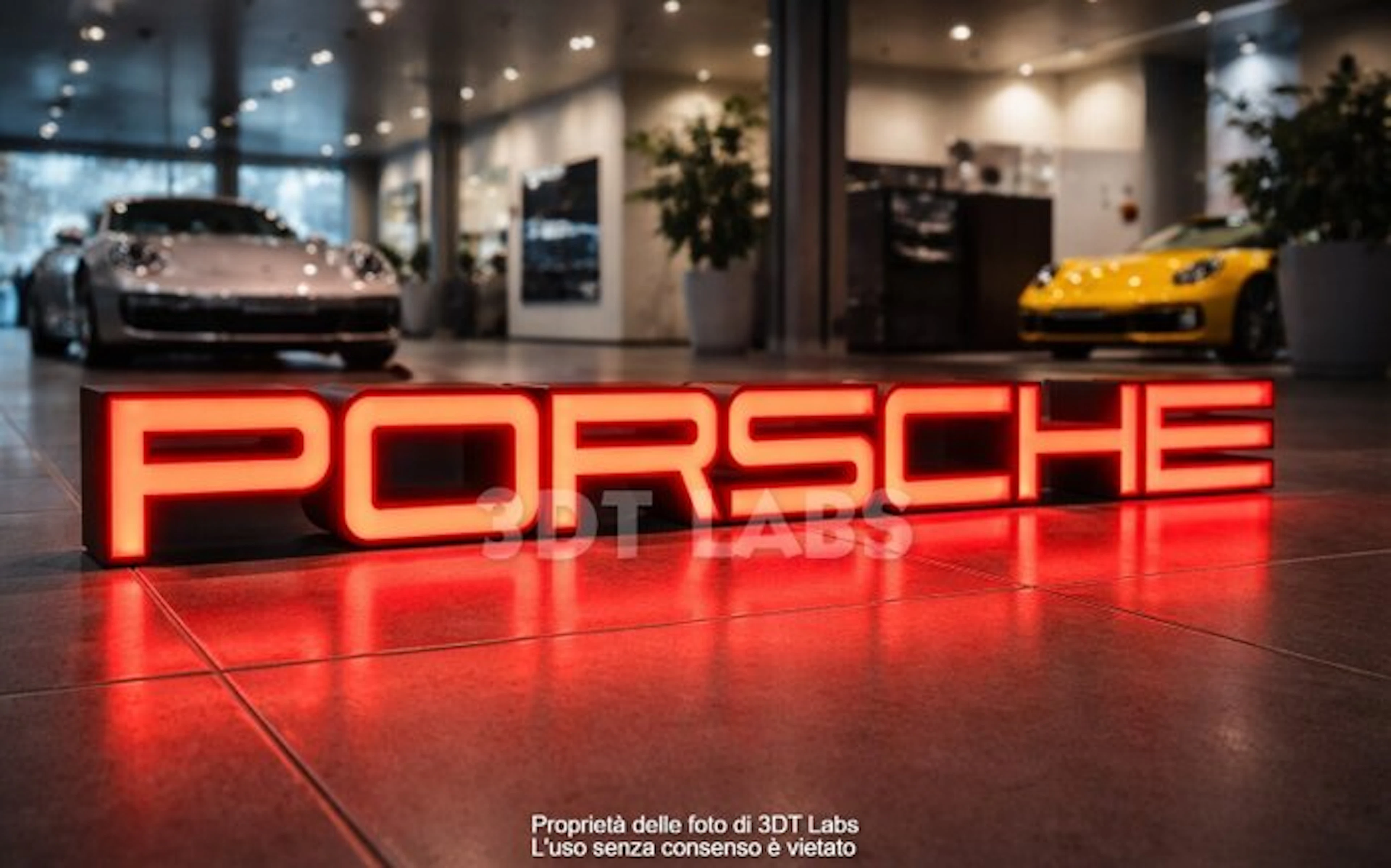 XL Porsche LED Light Sign - USB - Porsche - 2026