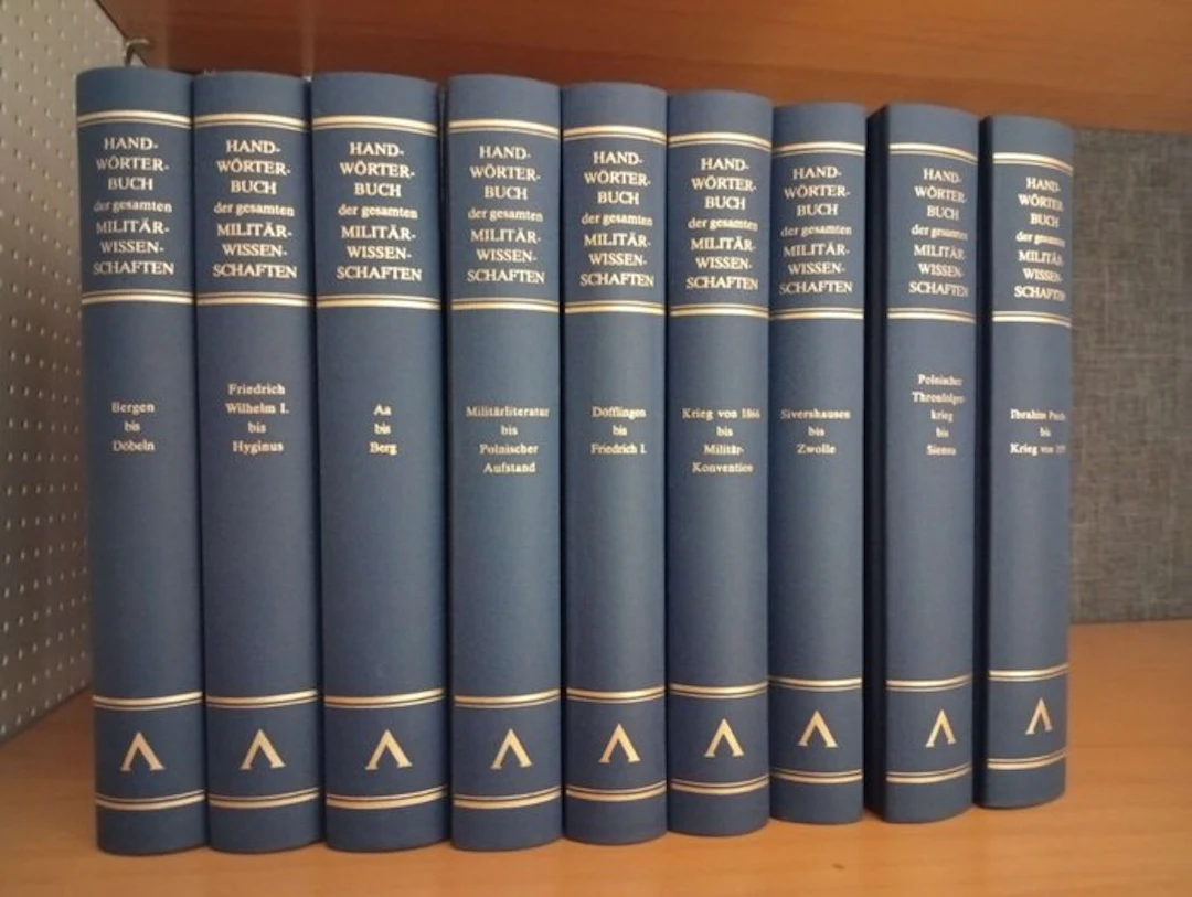 Poten - Handwörterbuch der gesamten Militärwissenschaften Band 1-9