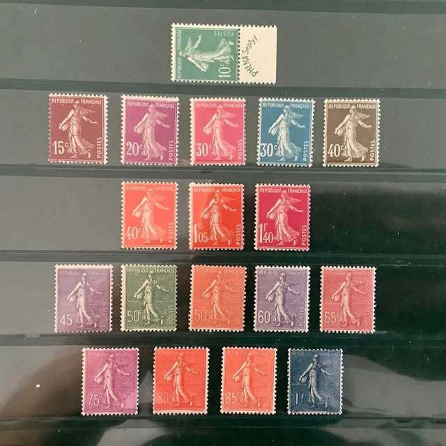 France 1924 - Three consecutive issues with Phena