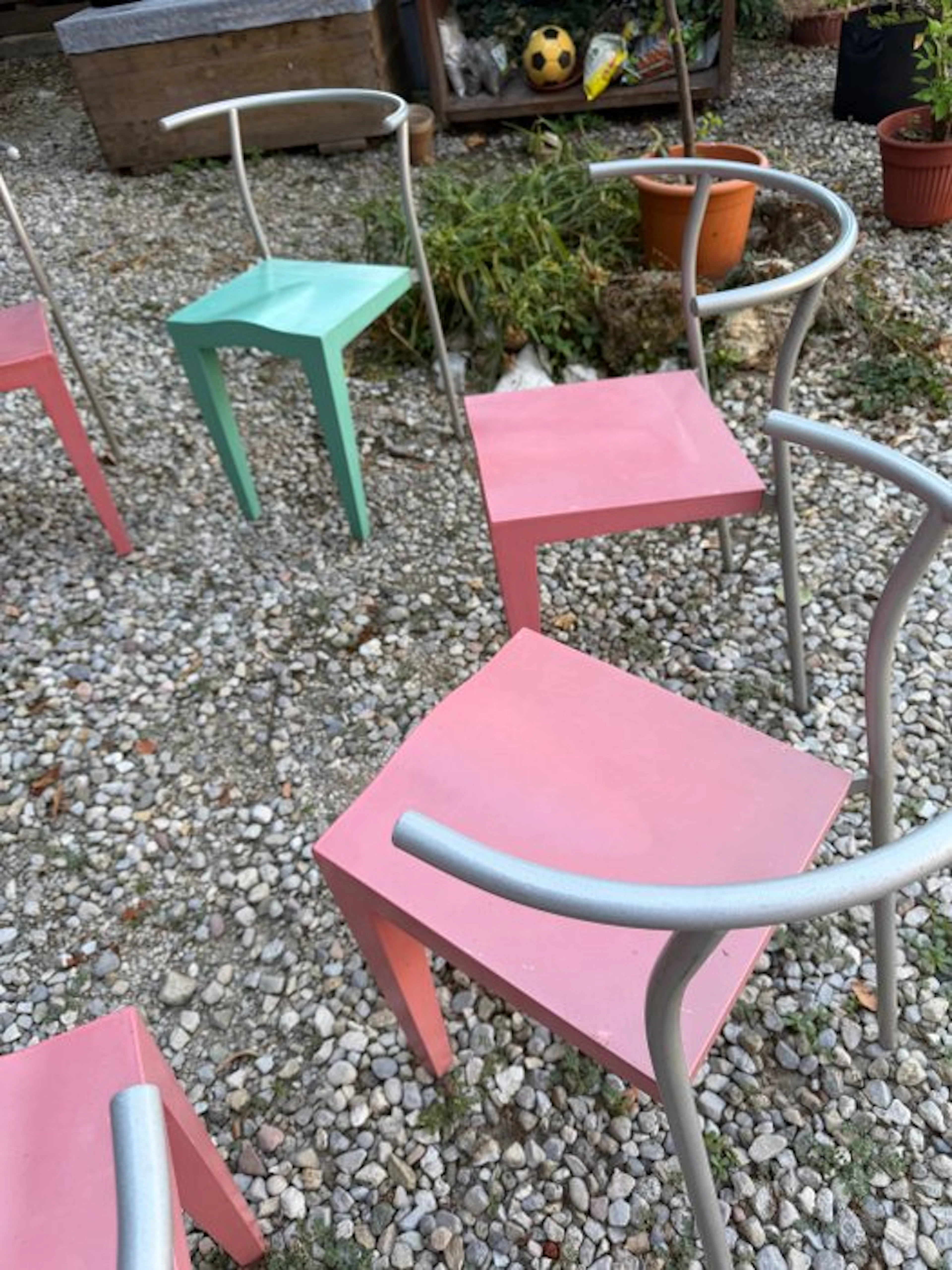 Kartell - Philippe Starck - Chair (4) - D'Glob - Plastic, Metal