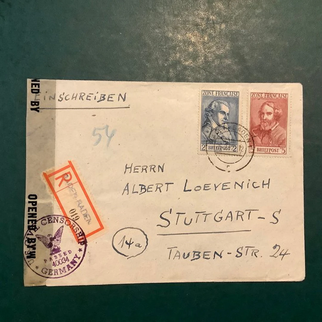 Allied Occupation - Germany (French zone) 1945 - 2- and...