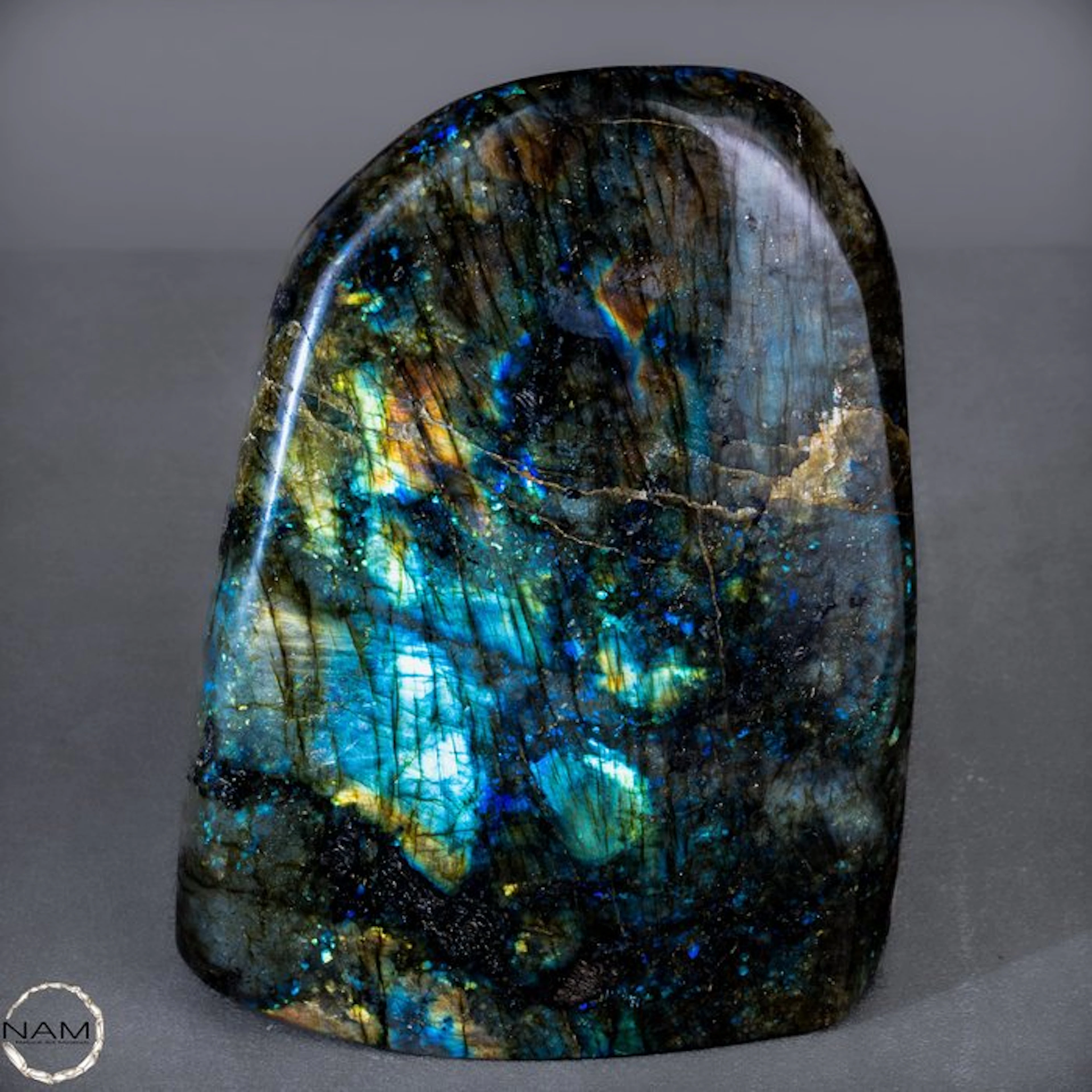 Natural labradorite freeform from Madagascar –...