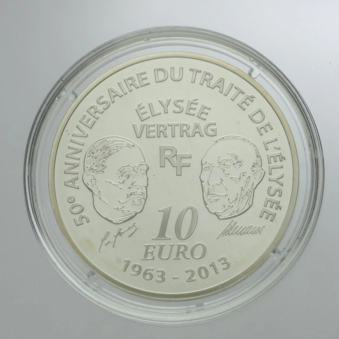 France. 10 Euro 2013 "Traite de l'Elysee - Europa" Proof (No reserve price)