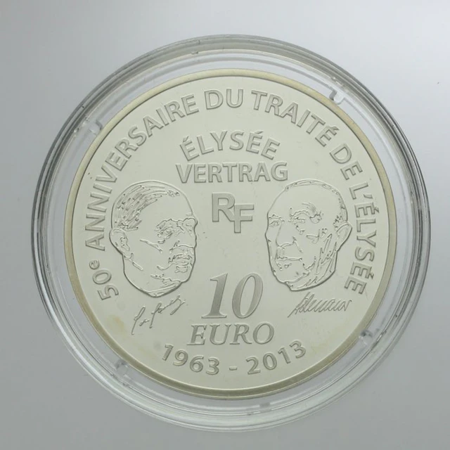 France. 10 Euro 2013 "Traite de l'Elysee - Europa" Proof (No reserve price)