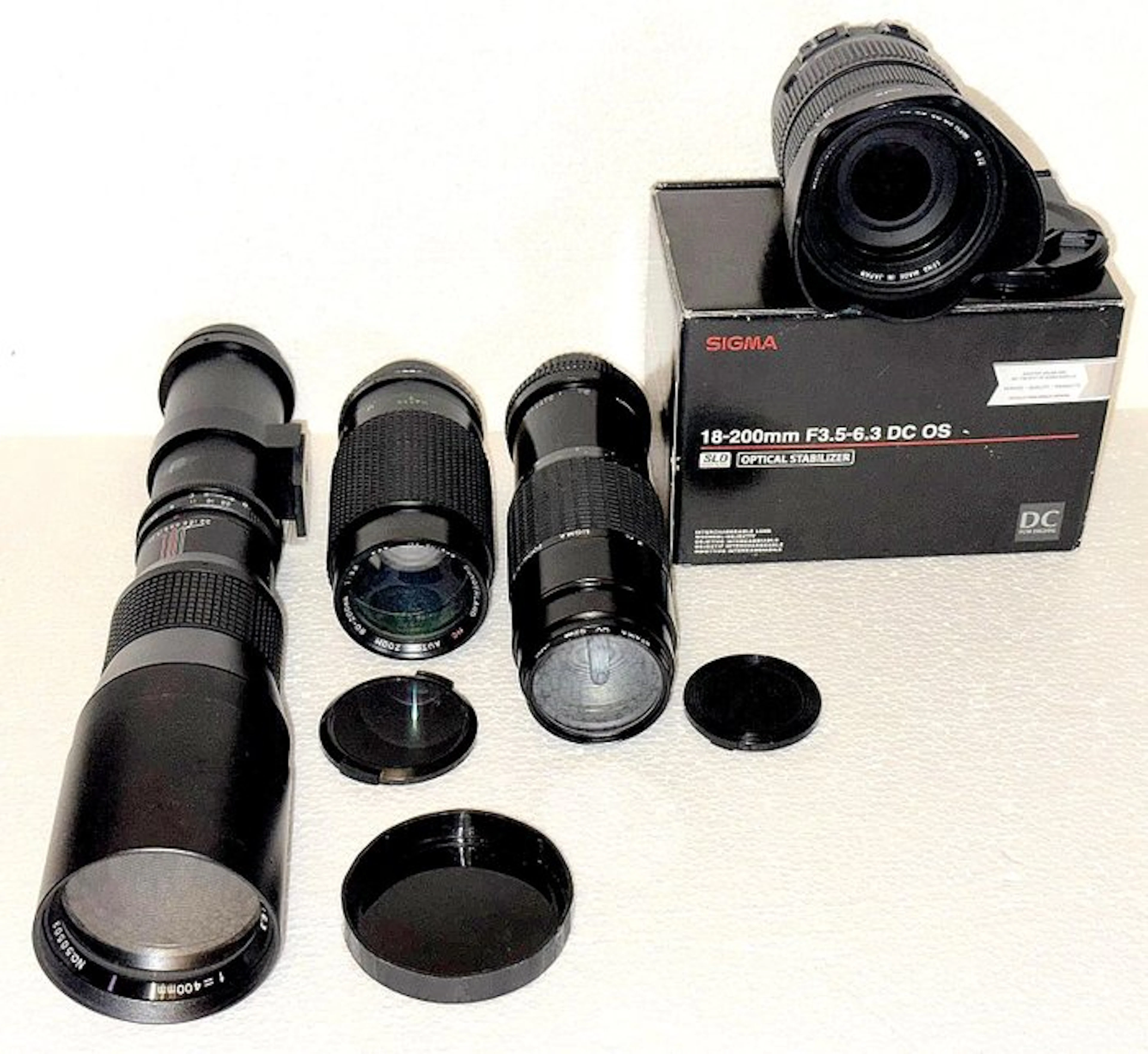 Sigma, Kimonur 400mm f/6.3 + 18–200mm f/3.5–6.3 DC OS +...