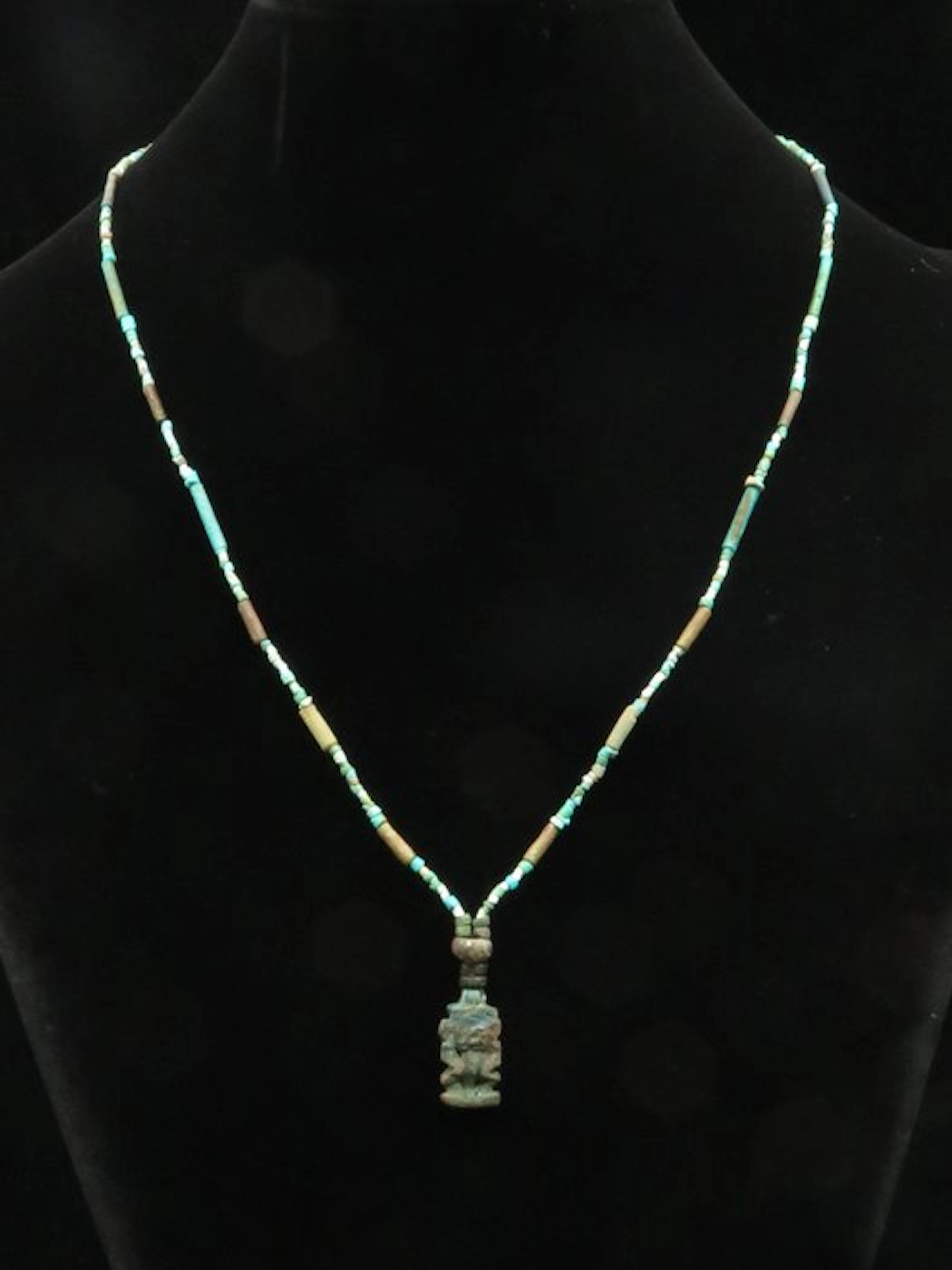 Ancient Egyptian Necklace made of Turquoise and Faience...