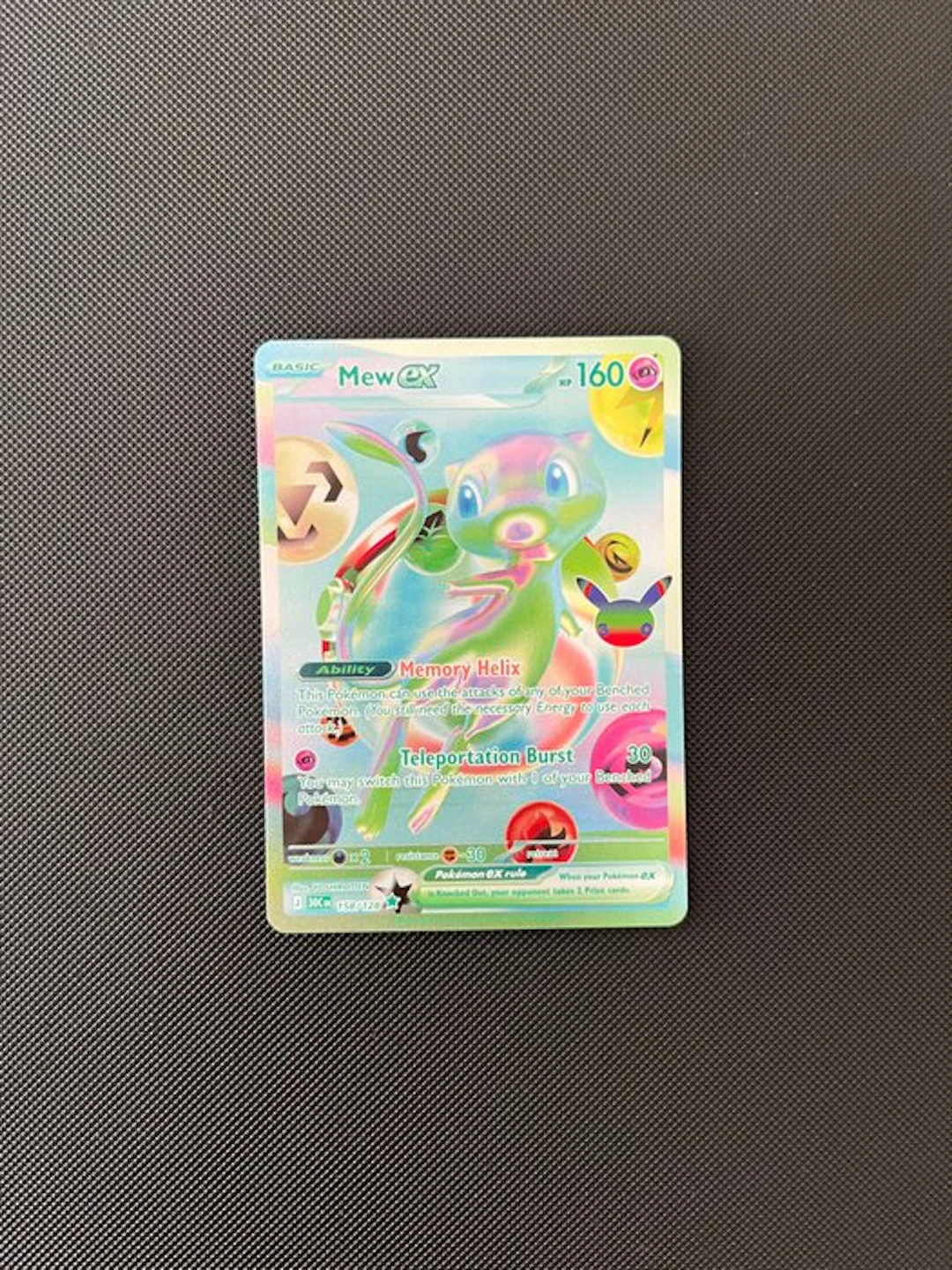 Pokémon - 1 Card - Mew 158/128 Full art, Foil, Promo card - Mega Evolution