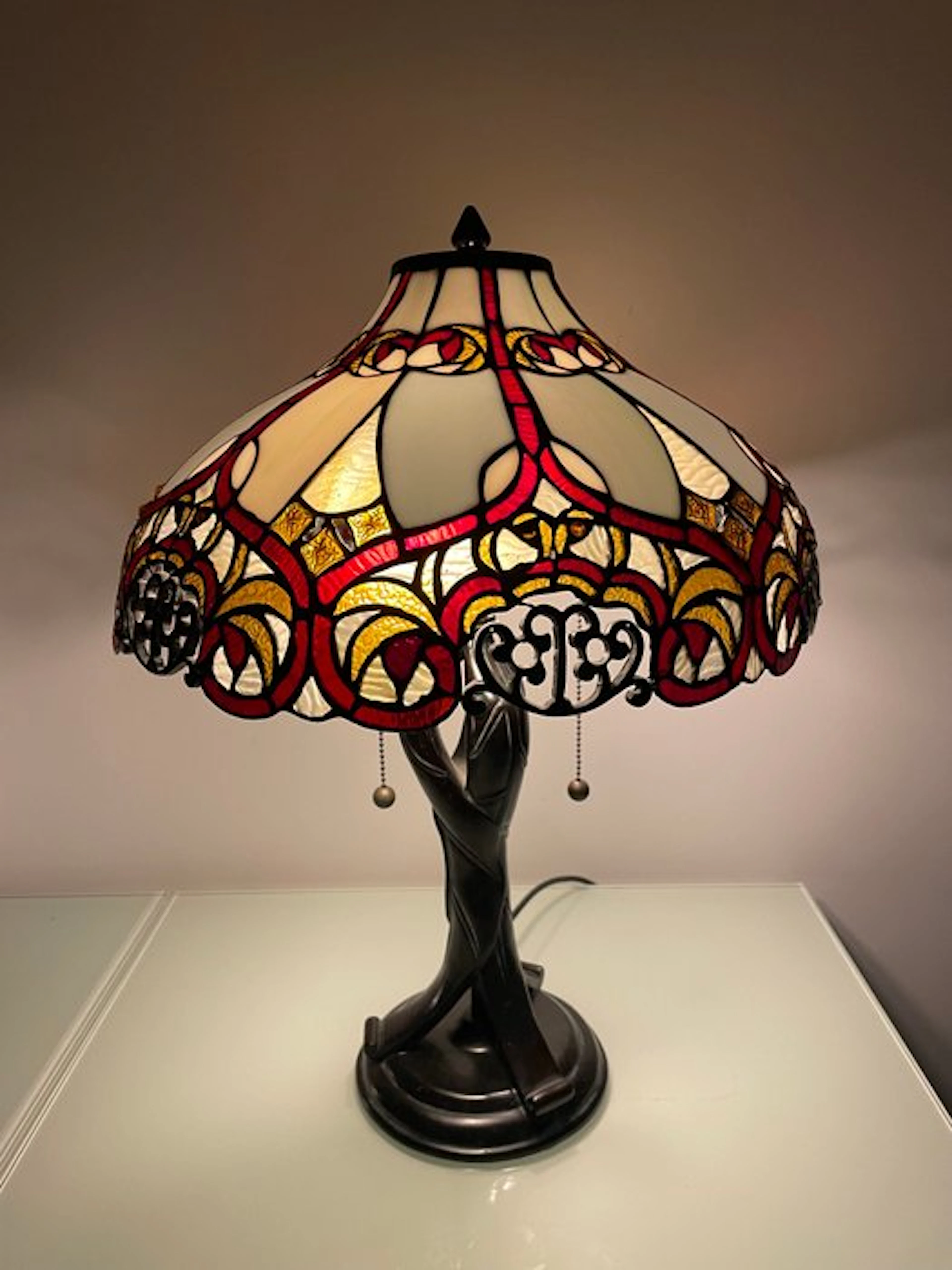 Table lamp - Glass, Lead - Tiffany Style Art Nouveau