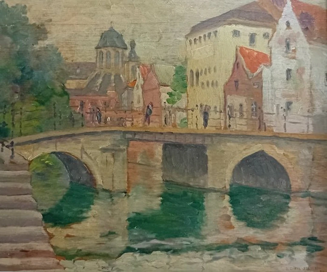R.Cuviel Sijlvestre (1884-1967) - Mechelen stadsgezicht