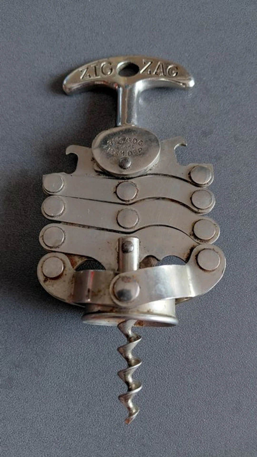 Corkscrew - Steel - zigzag corkscrew