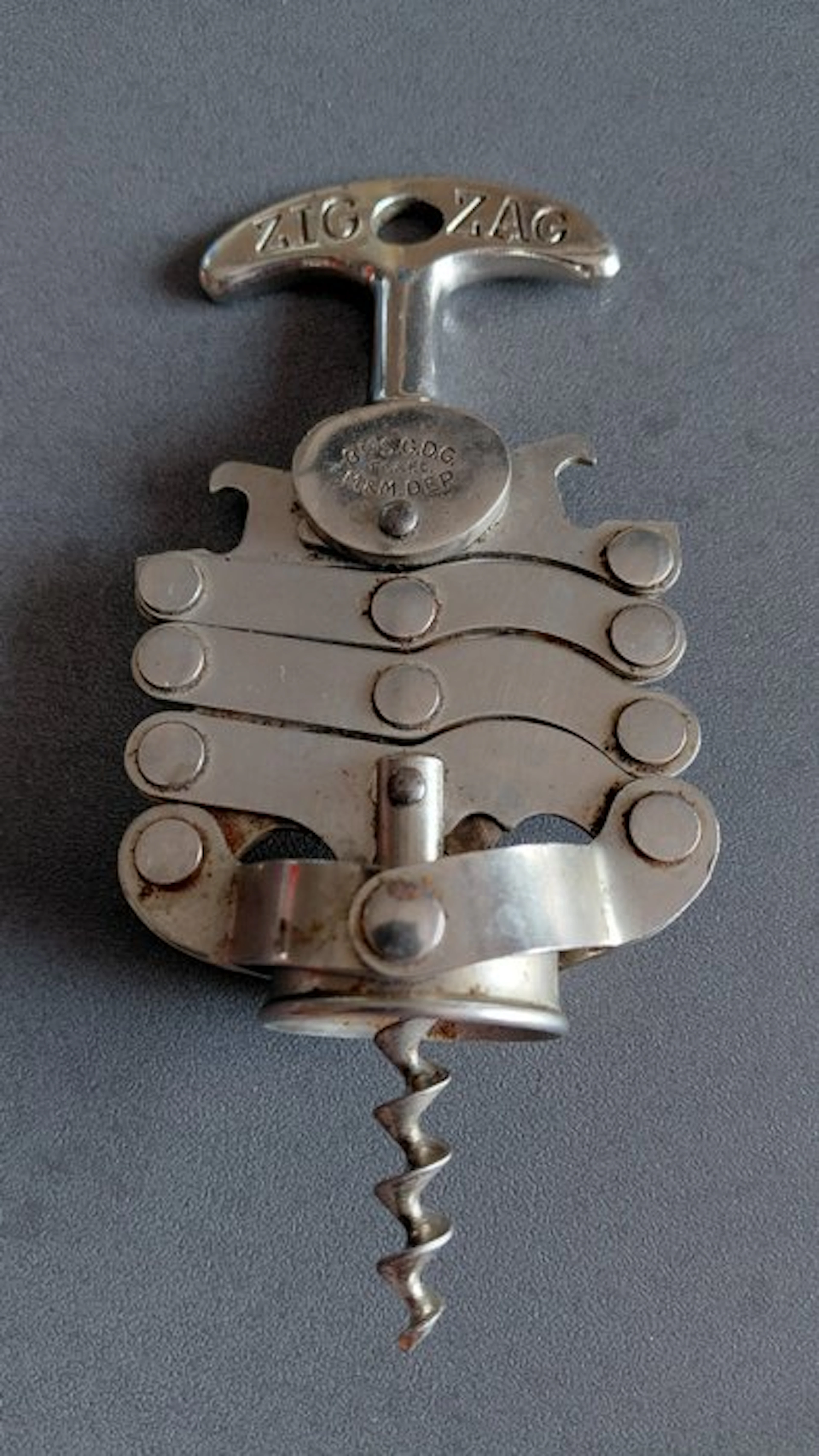 Corkscrew - Steel - zigzag corkscrew