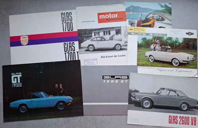 Brochure - Glas - 1300 GT - 1700 GT Frua - 2600 V8 - S1004 - 1700 - 1700 TS
