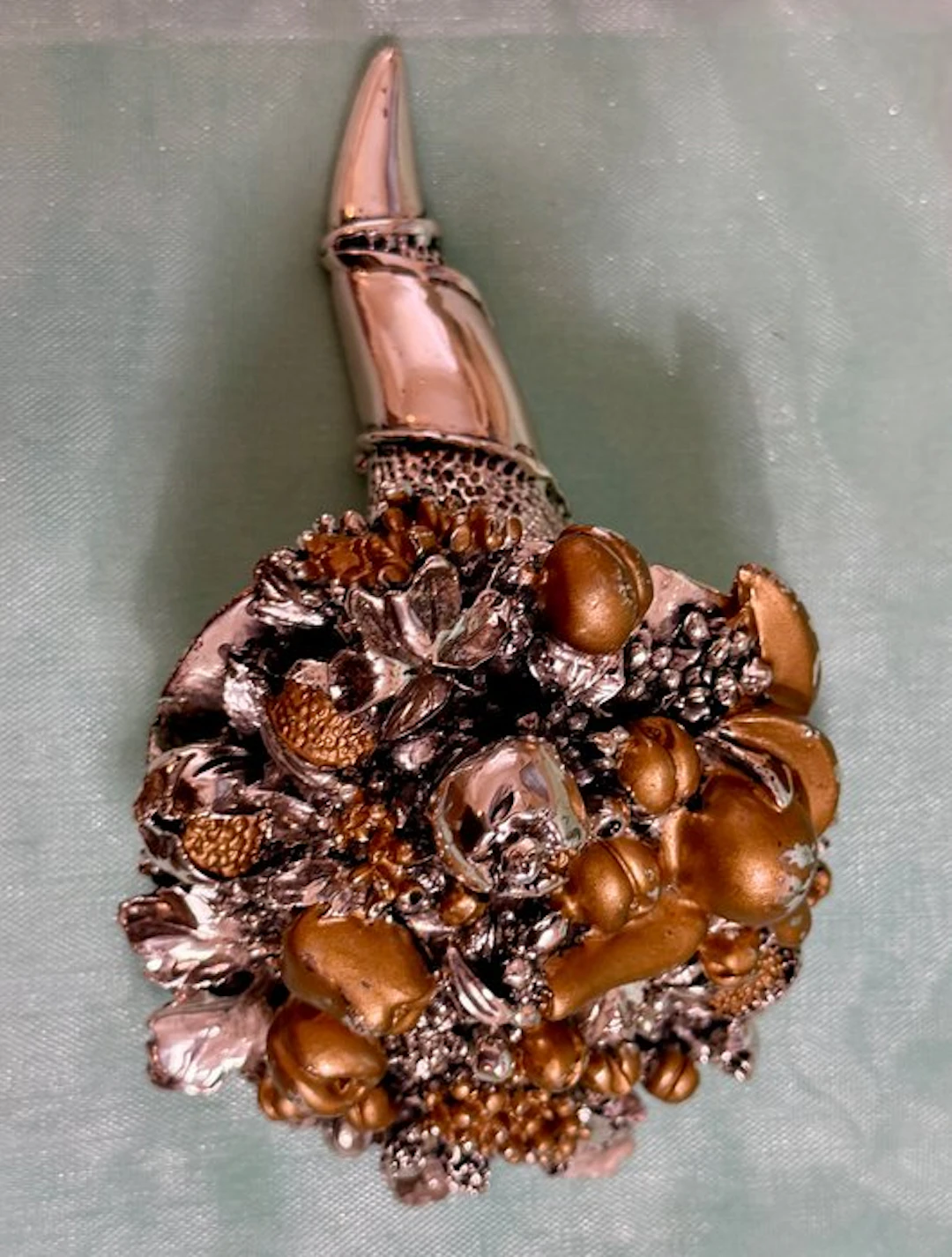 Alexia Argenti - Figurine - Beautiful LARGE Cornucopia - 925 Silver Laminated