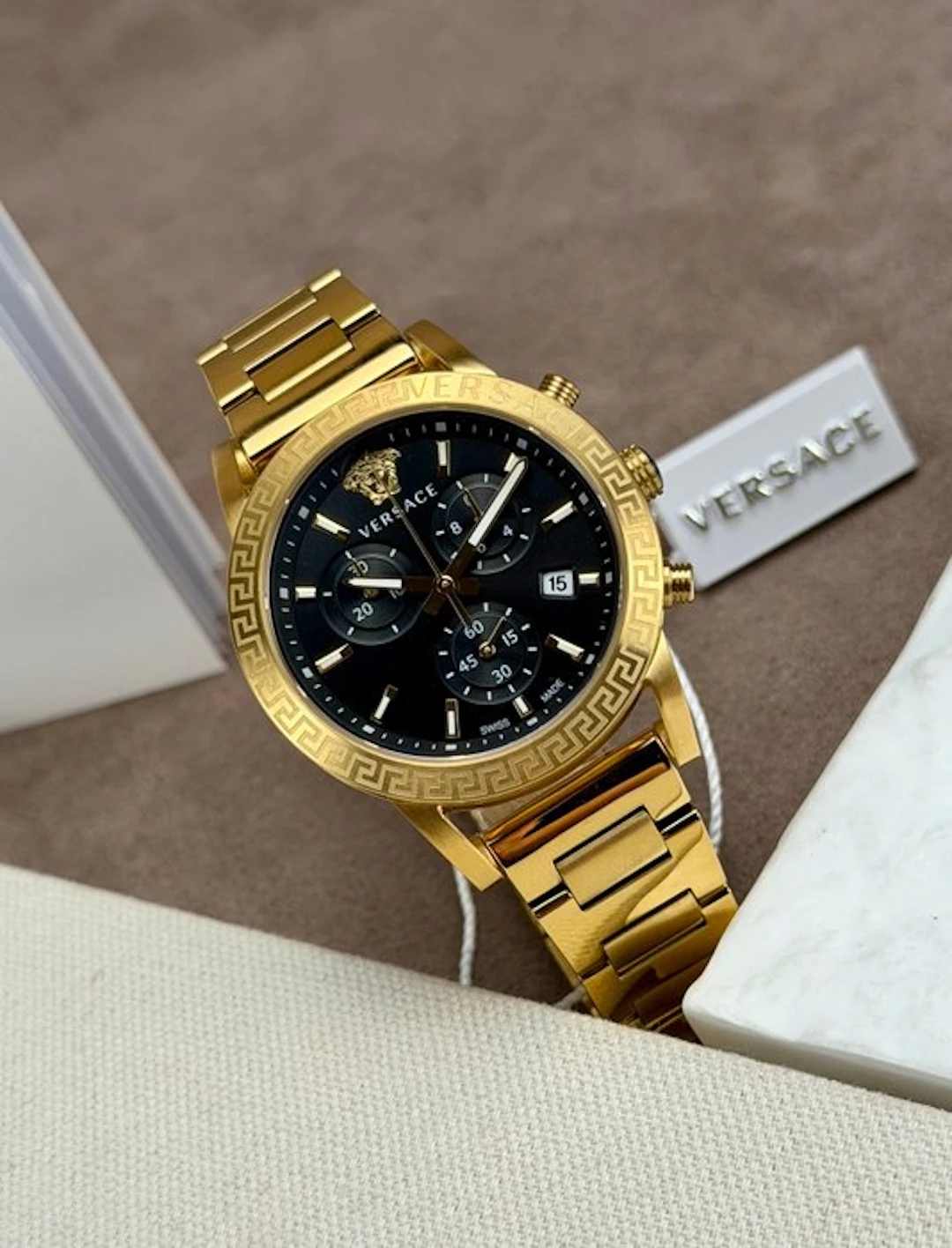 Versace - Sport Tech Chronograph Date Gold/Black...