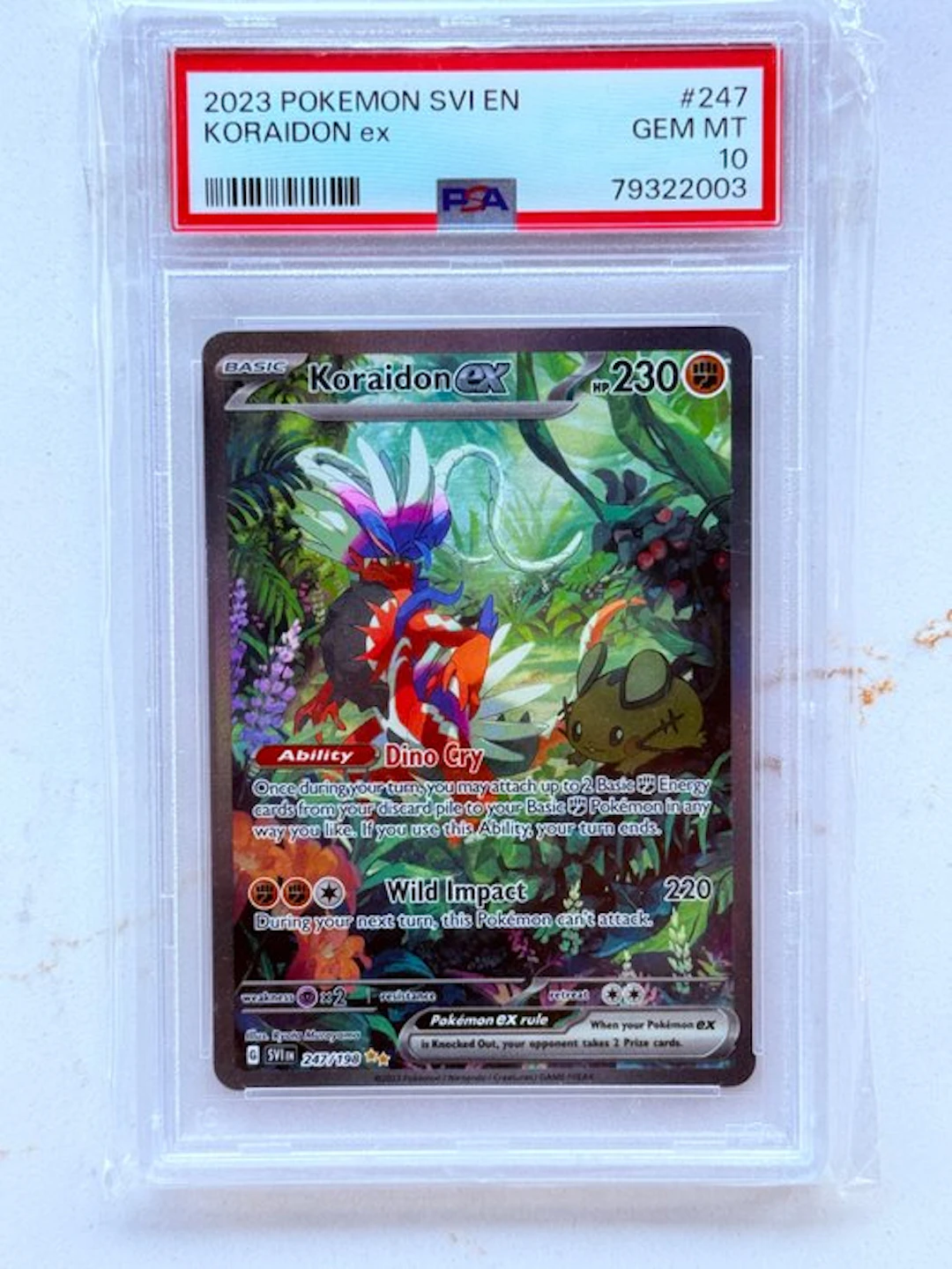 Pokémon - 1 Graded card - Koraidon 247/190 Foil