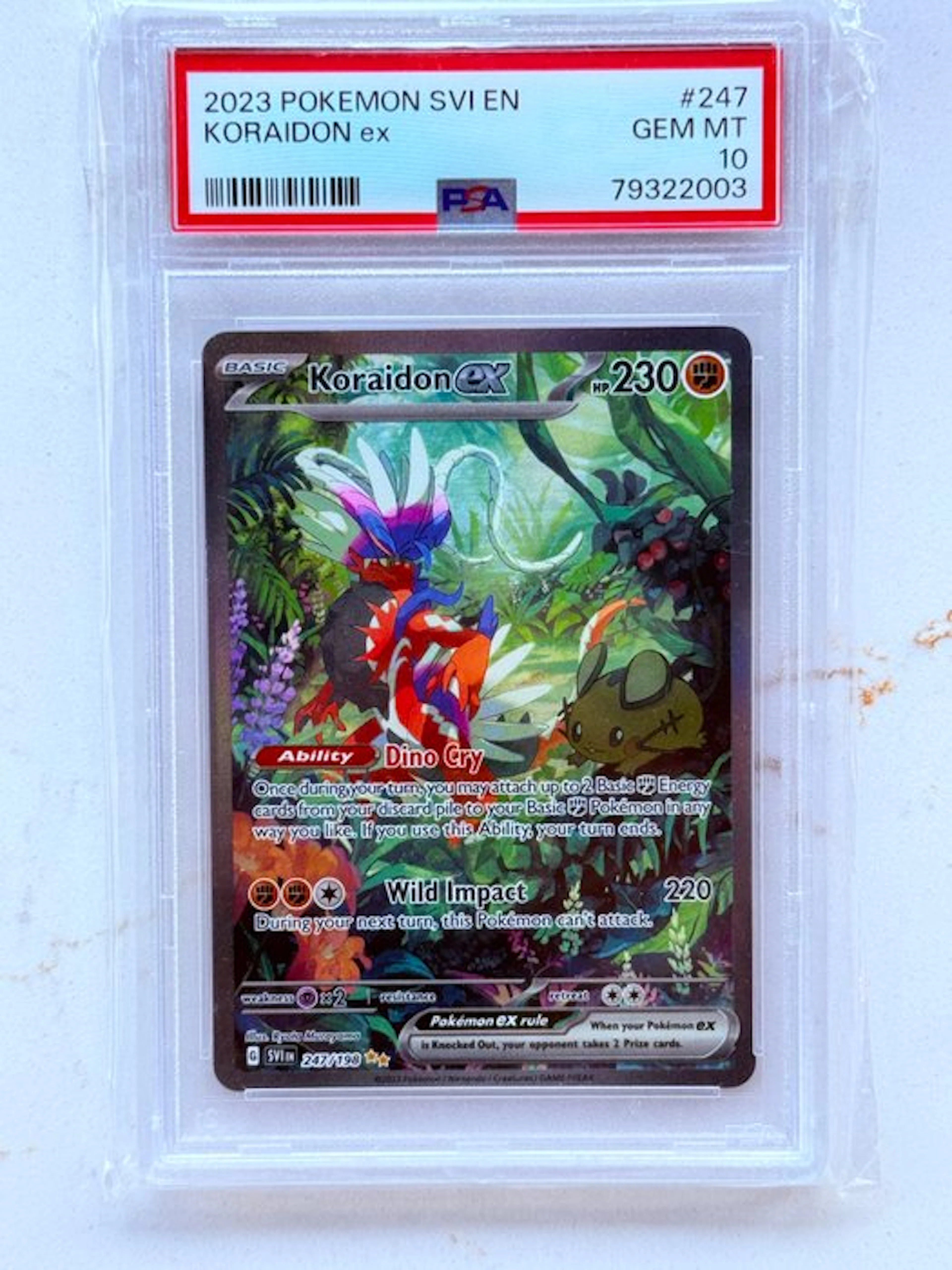 Pokémon - 1 Graded card - Koraidon 247/190 Foil