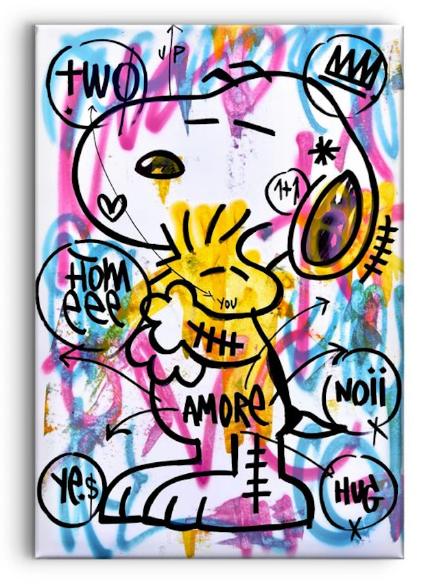 LACRISS (1990) - Snoopy & Woodstock Amore - Original Paint 100% - XL