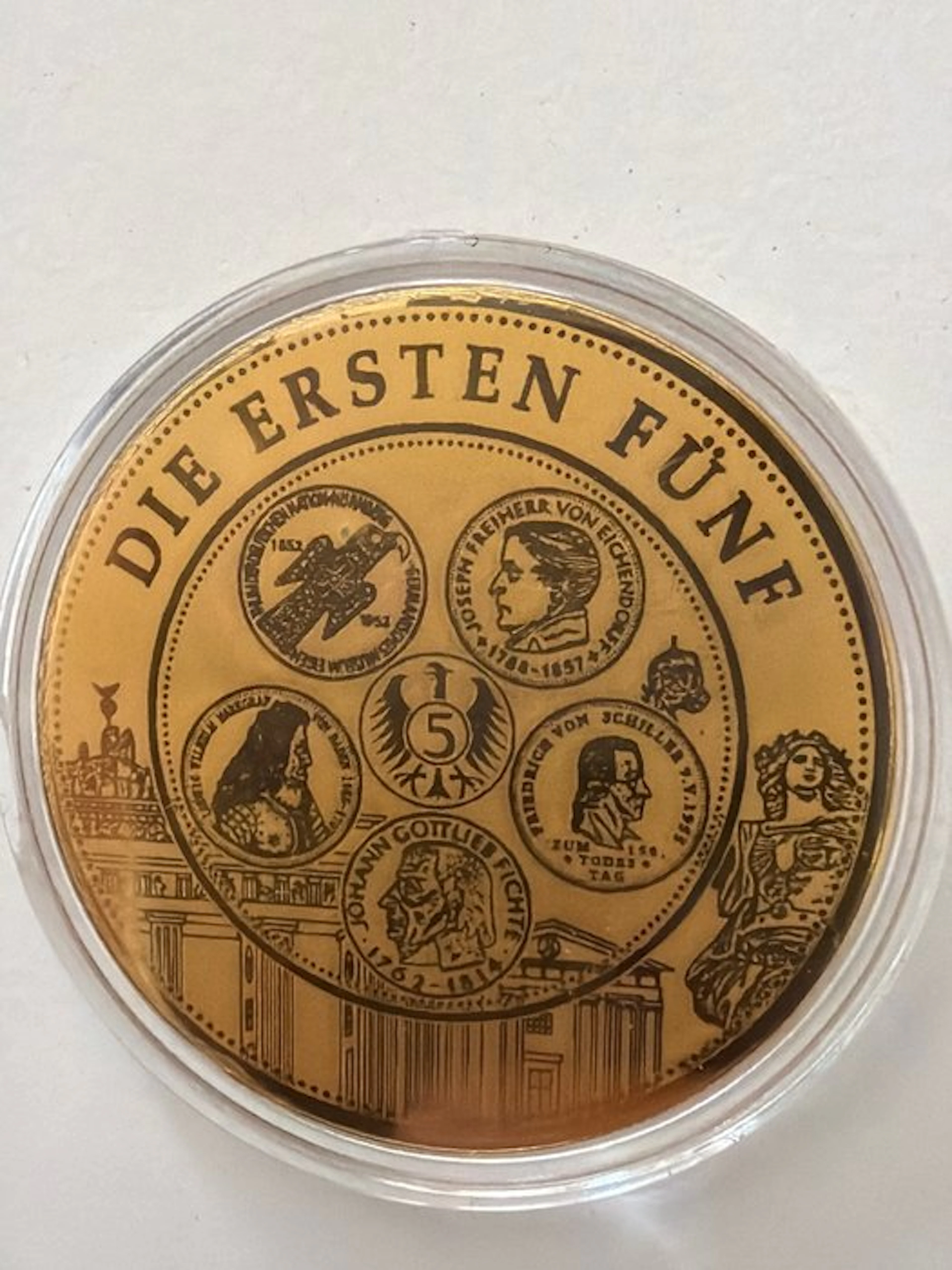 world. Gold medal Die ersten Fünf , 1/200 Oz (.999) (No reserve price)