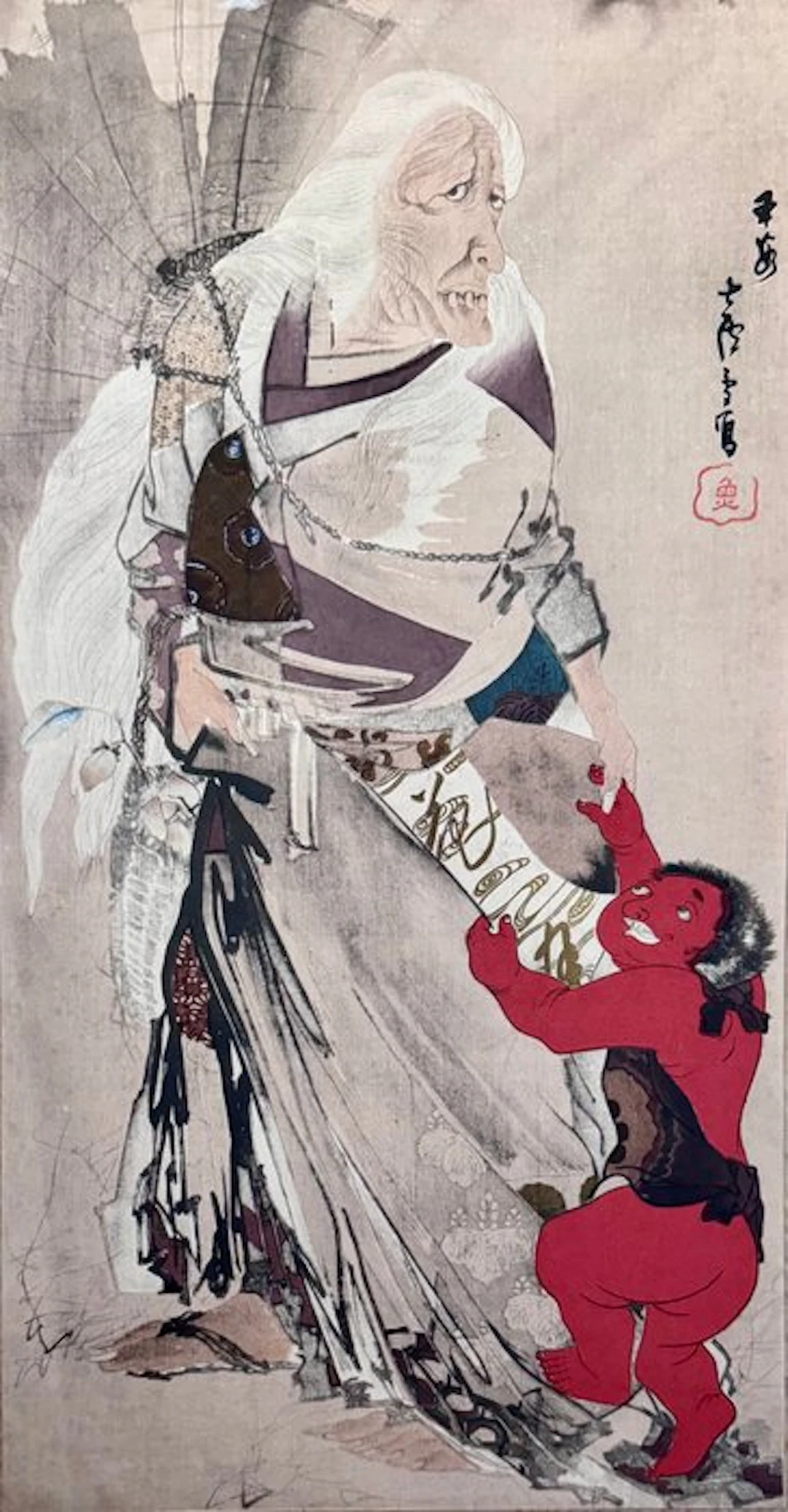 “Yamauba" (的山姥 of 山姥図) - Nagasawa Rosetsu (1754–1799)...
