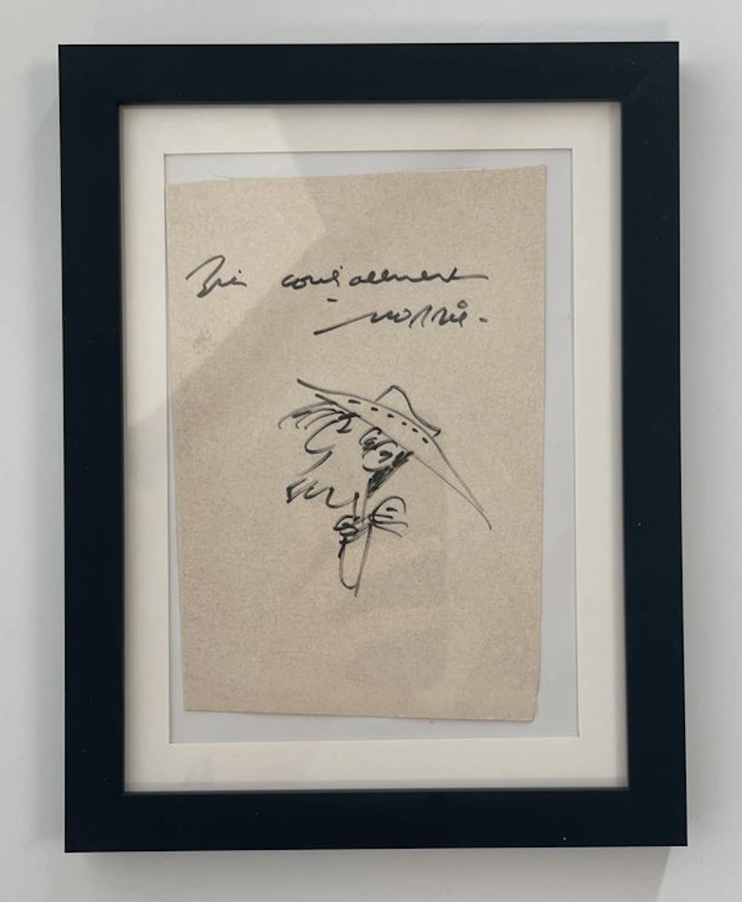 Morris - 1 Autographed original drawing - Lucky Luke