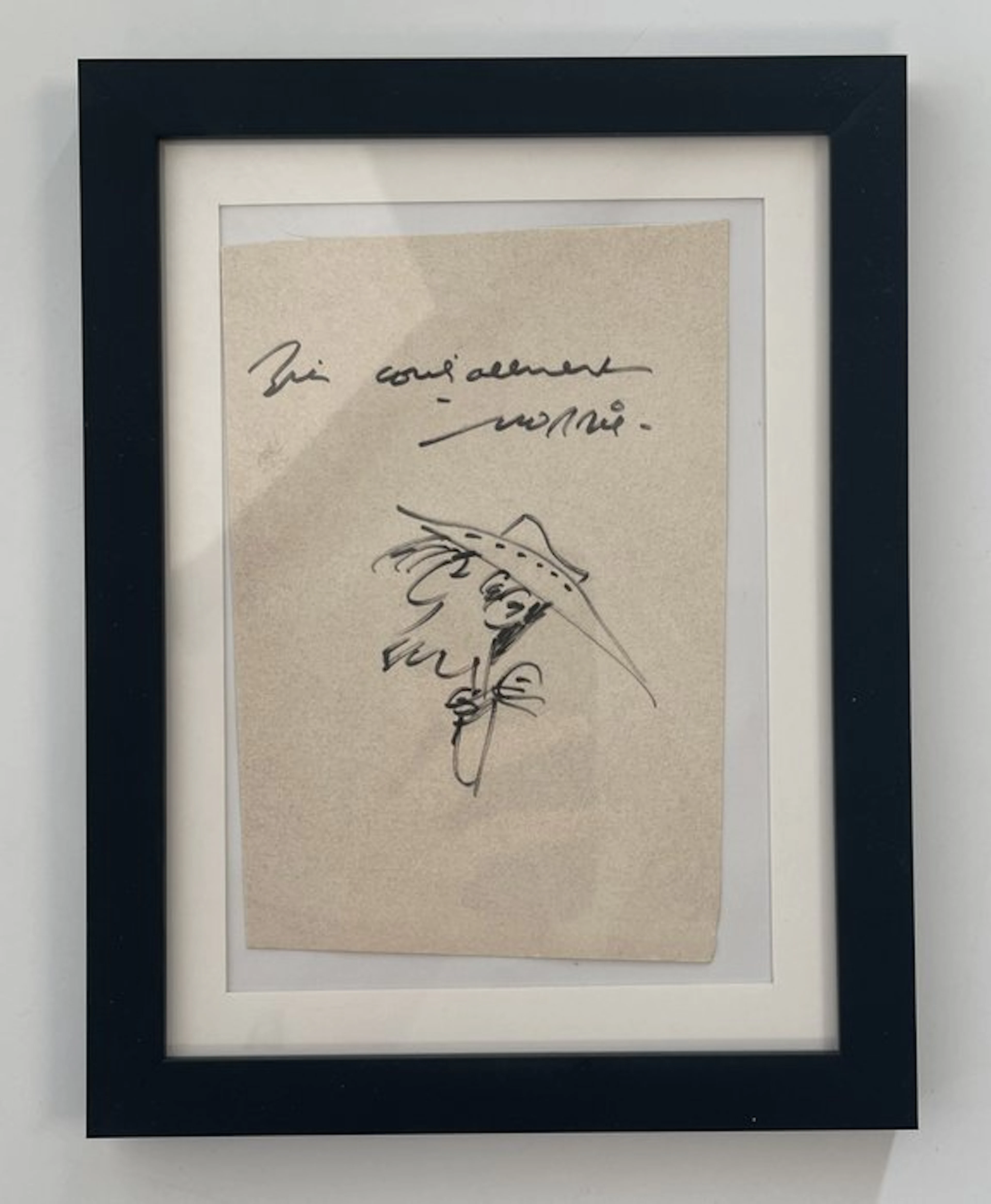 Morris - 1 Autographed original drawing - Lucky Luke