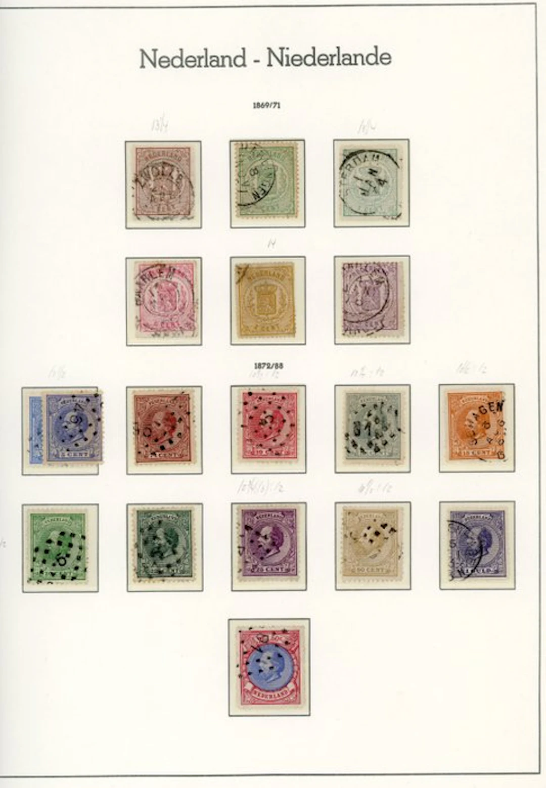 Netherlands 1852/1925 - Collection: Classical Netherlands