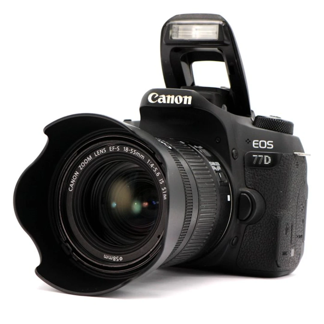 Canon EOS 77D + EF-S 18-55mm f/4-5.6 IS STM Compact +...