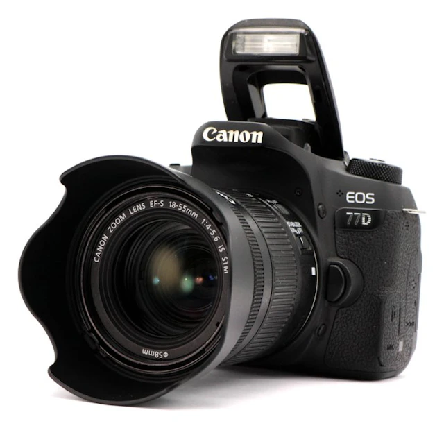 Canon EOS 77D + EF-S 18-55mm f/4-5.6 IS STM Compact +...