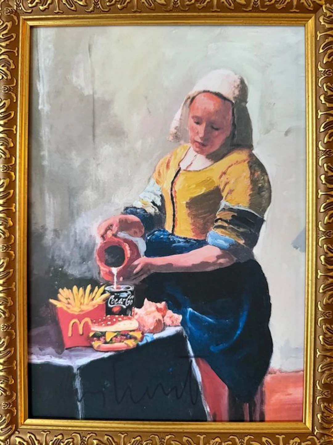 Peter Klashorst (1957) - Het melkmeisje McDonald's