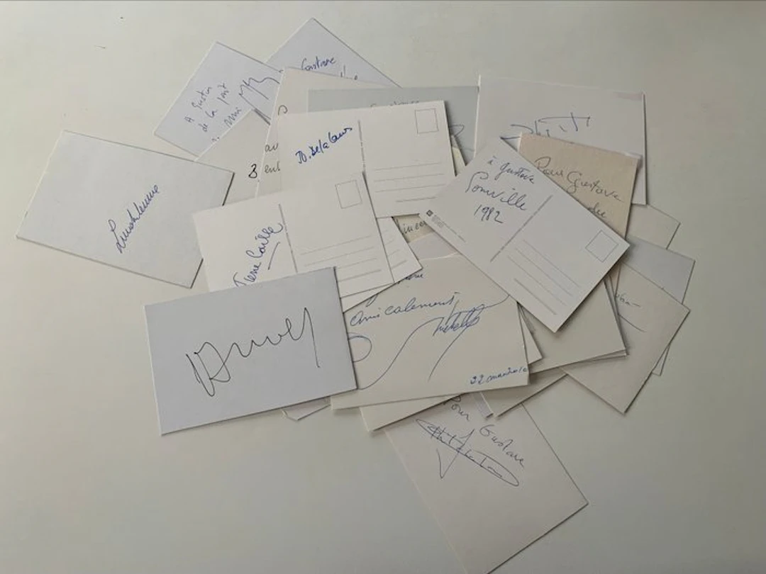Belgium - Document - Selection d’autographes de personnalités belges - 1990