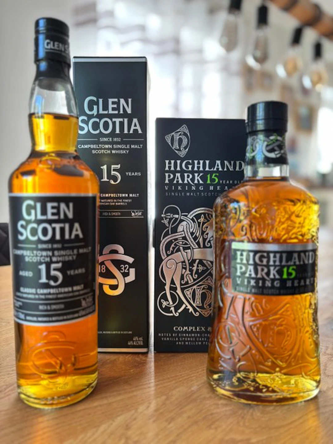Glen Scotia 15yo + Highland Park 15yo - 70cl - 2 bottles