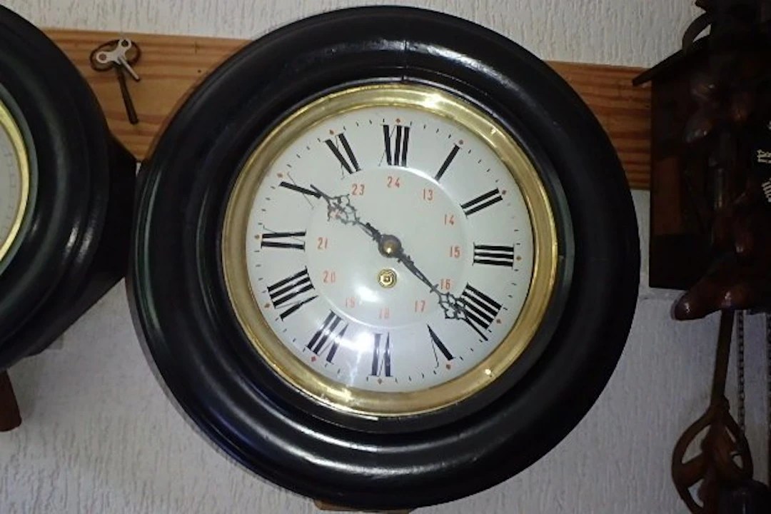 French school clock - Japy Freres - oak wood - 1850-1900