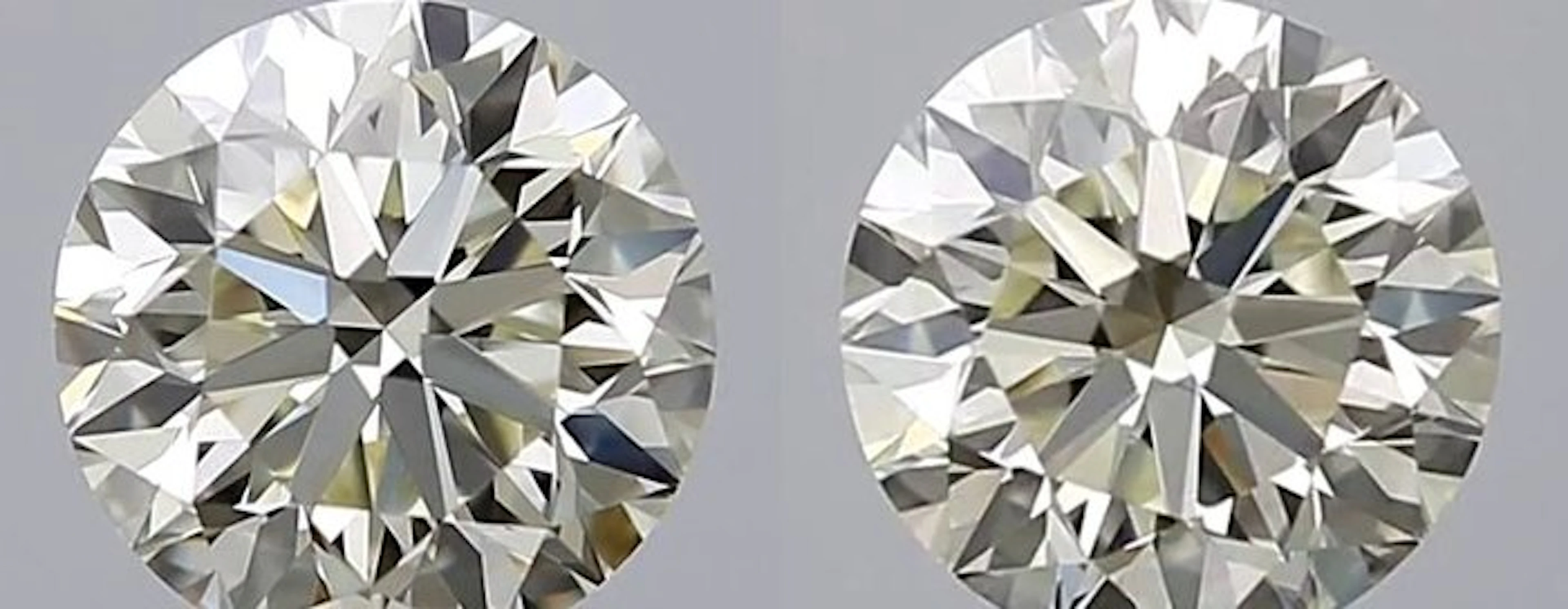 No reserve price - 2 pcs Diamond (Natural) - 1.20 ct...