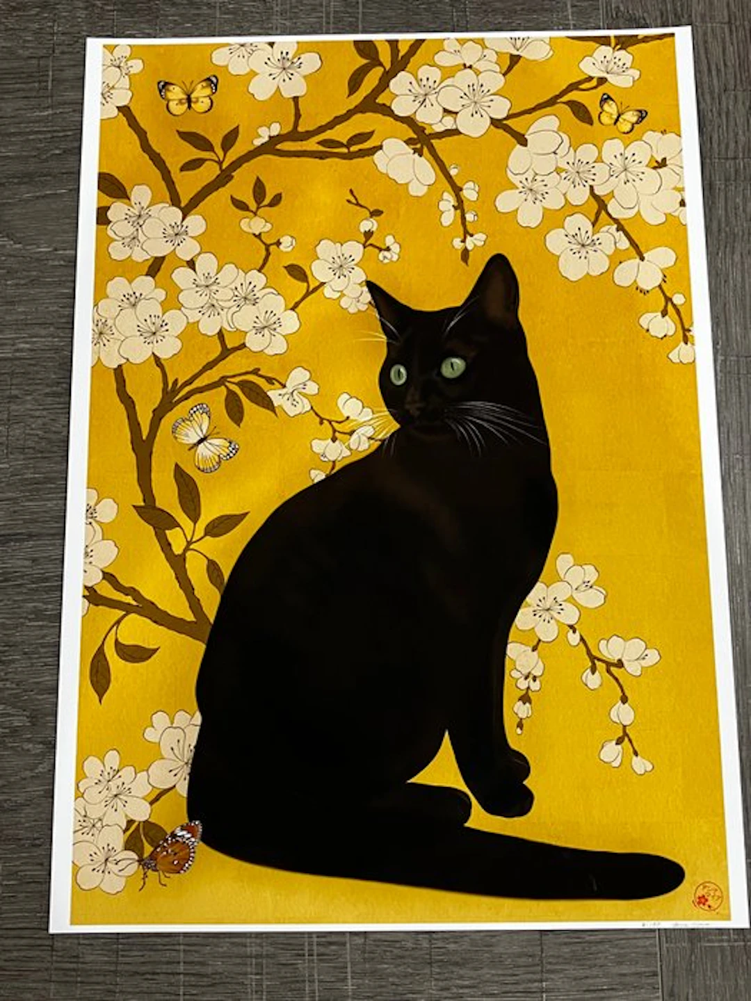 “Sakura Garden Cat” (Limited Edition 23/50) Japanese Cat...