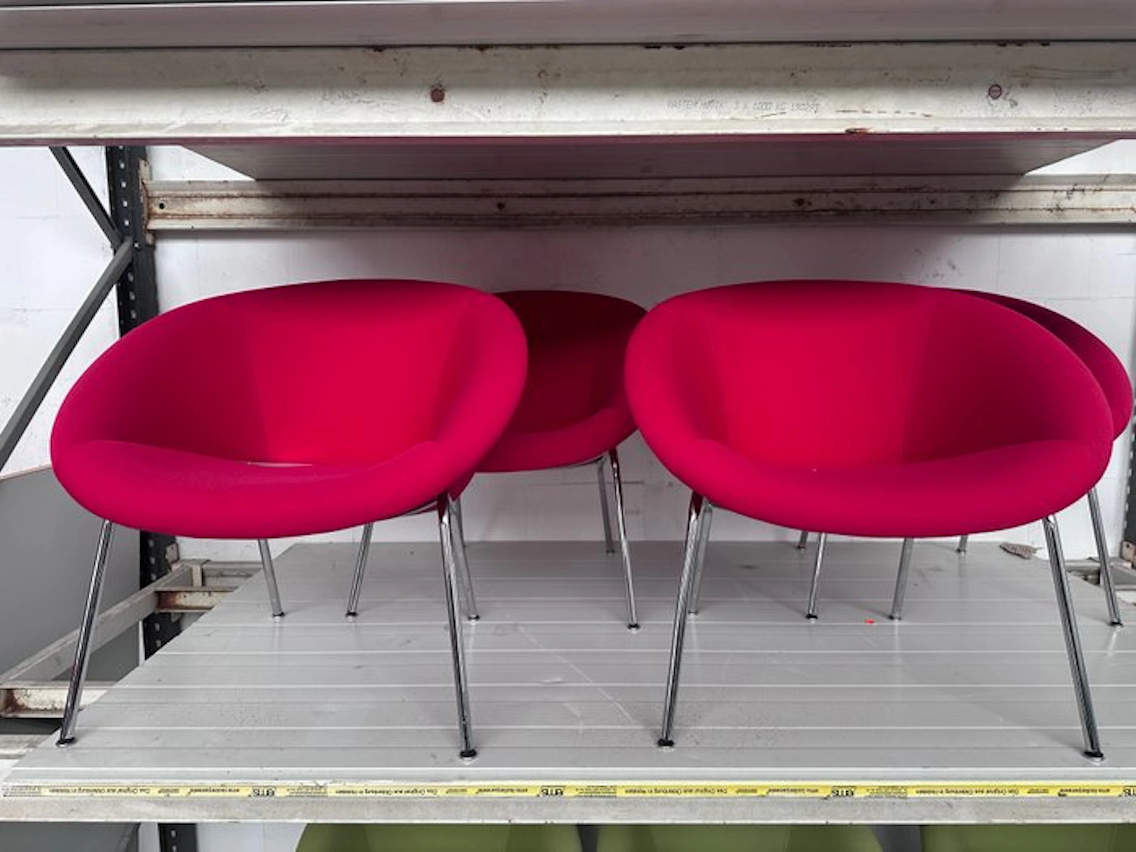 Walter Knoll - Armchair (4) - 369 armchairs - Textile, Metal