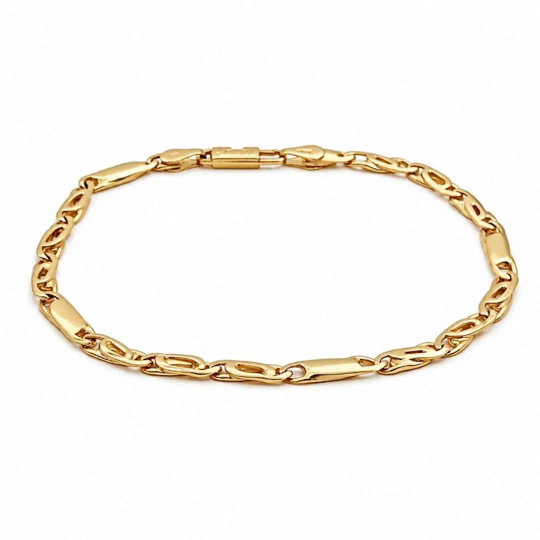 Chini - Bracelet - 18 kt. Yellow gold - Made in Italy - Handmade