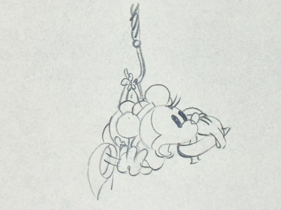 Walt Disney - Minnie Mouse Animation Drawing - Building a Building (1933)
