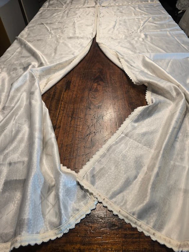 grande tenda - Embroidery - 220 cm - 125 cm - vintage curtain