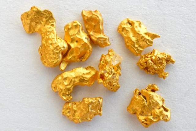 Gold Mauritanian Nuggets 1.394 gram- 1.39 g - (9)