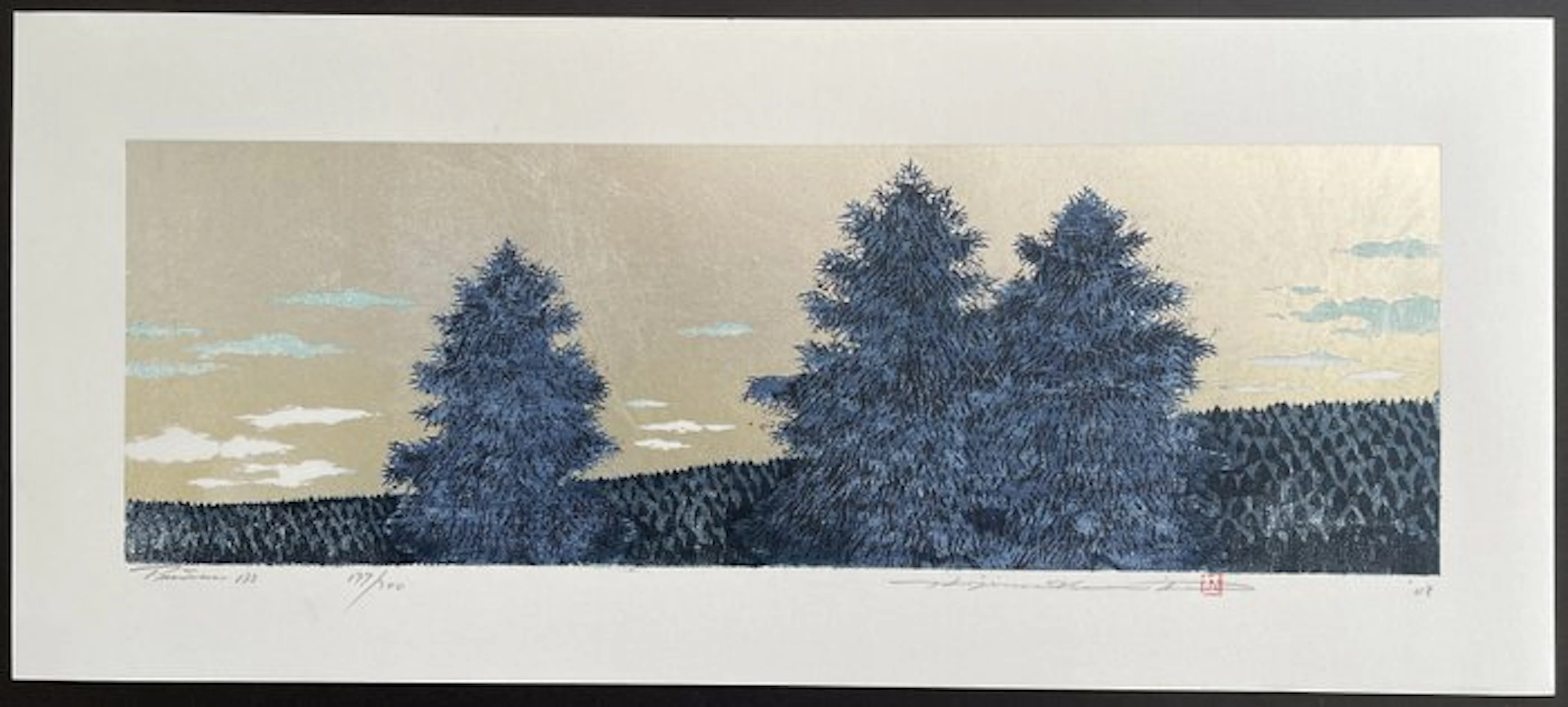 Tree scene 133 - Hajime Namiki 並木一 (b 1947) - Japan (No reserve price)