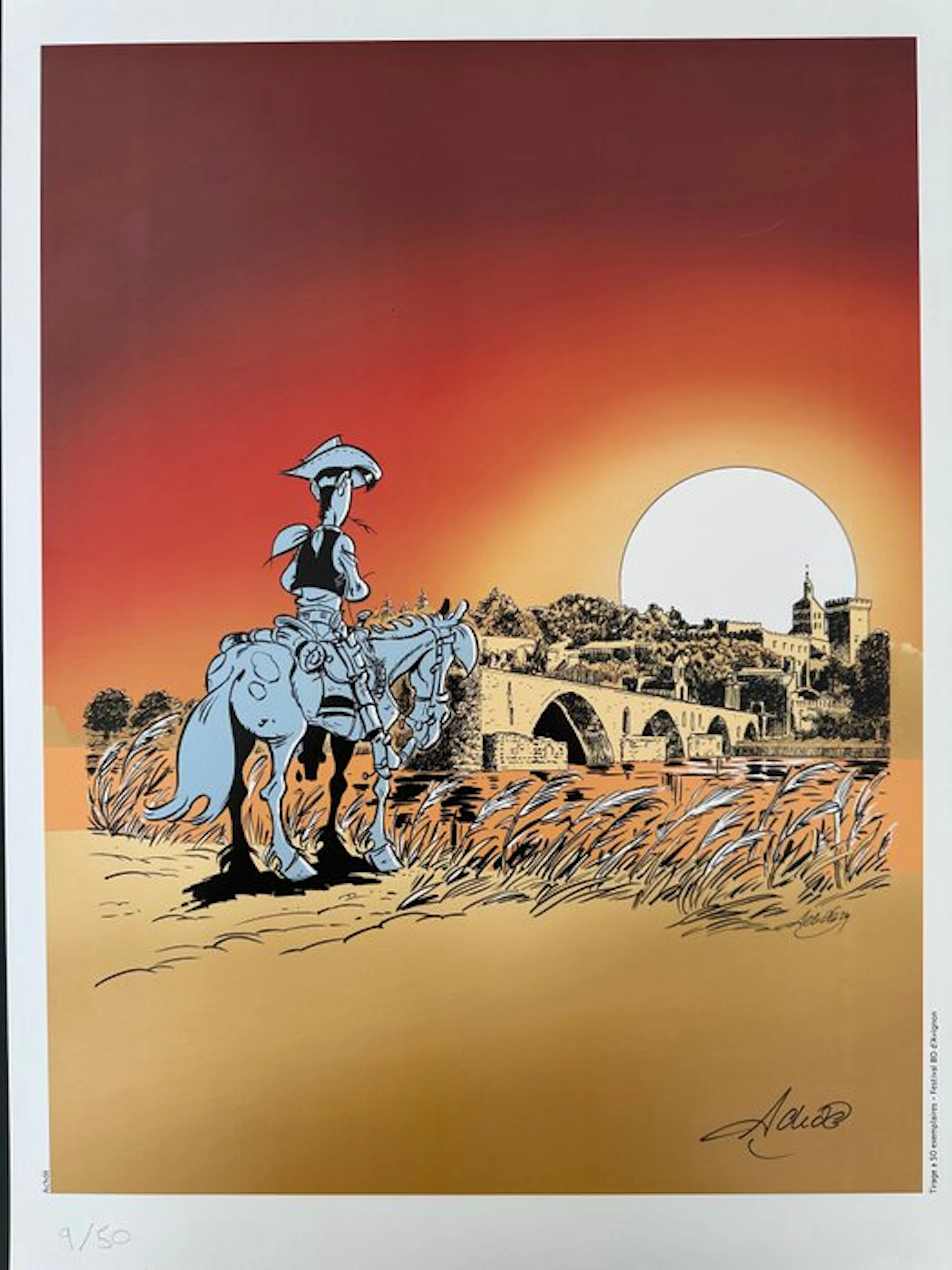 Achdé - 1 Print - Lucky Luke - Affiche Festival de la...