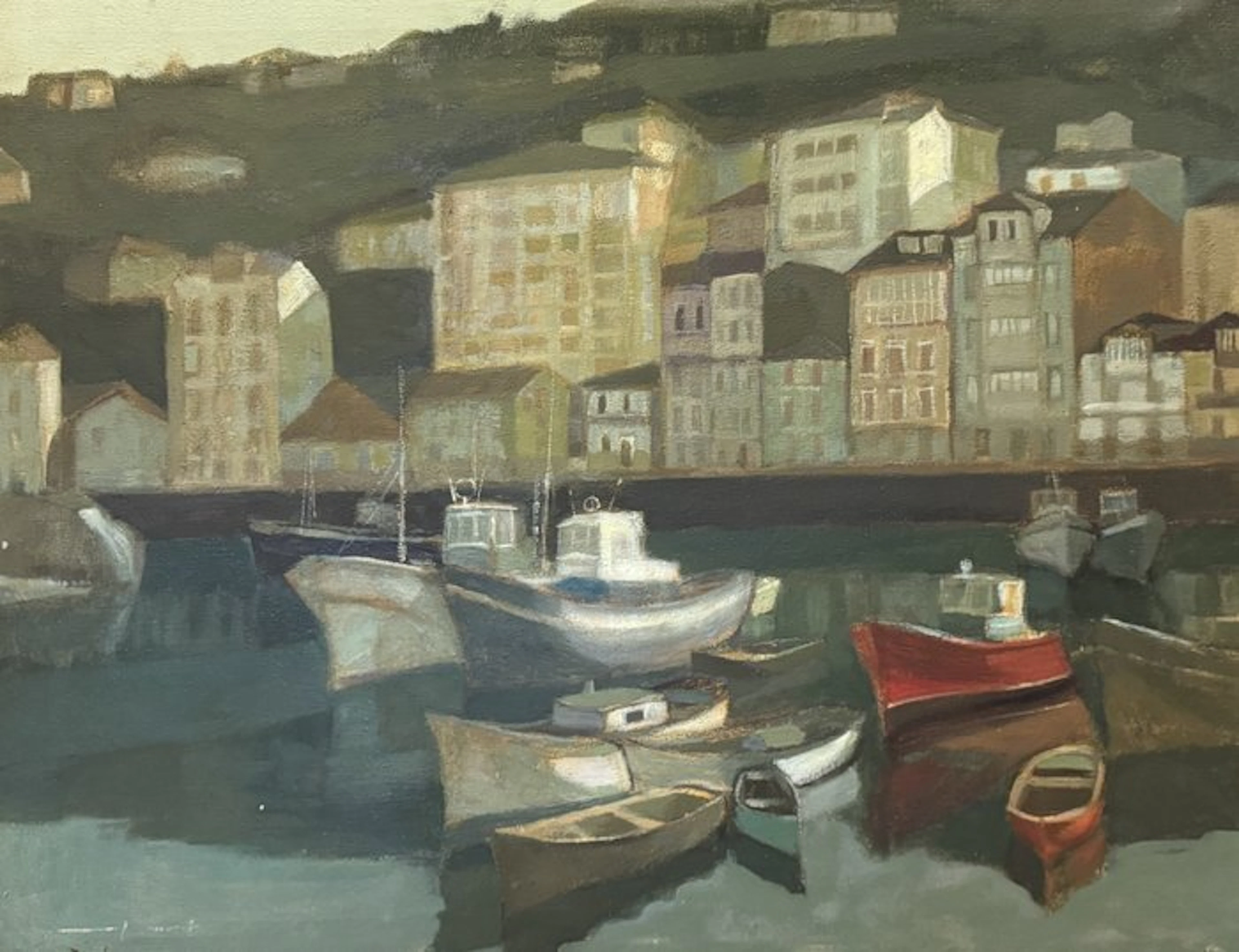 Luis Martínez Delgado (1933) - Vue du Port de Ondárroa