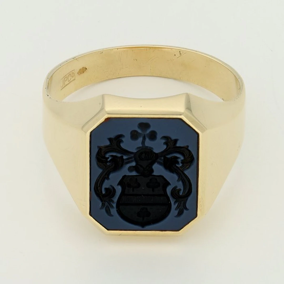 Ring - 14 kt. Yellow gold - Lagensteen