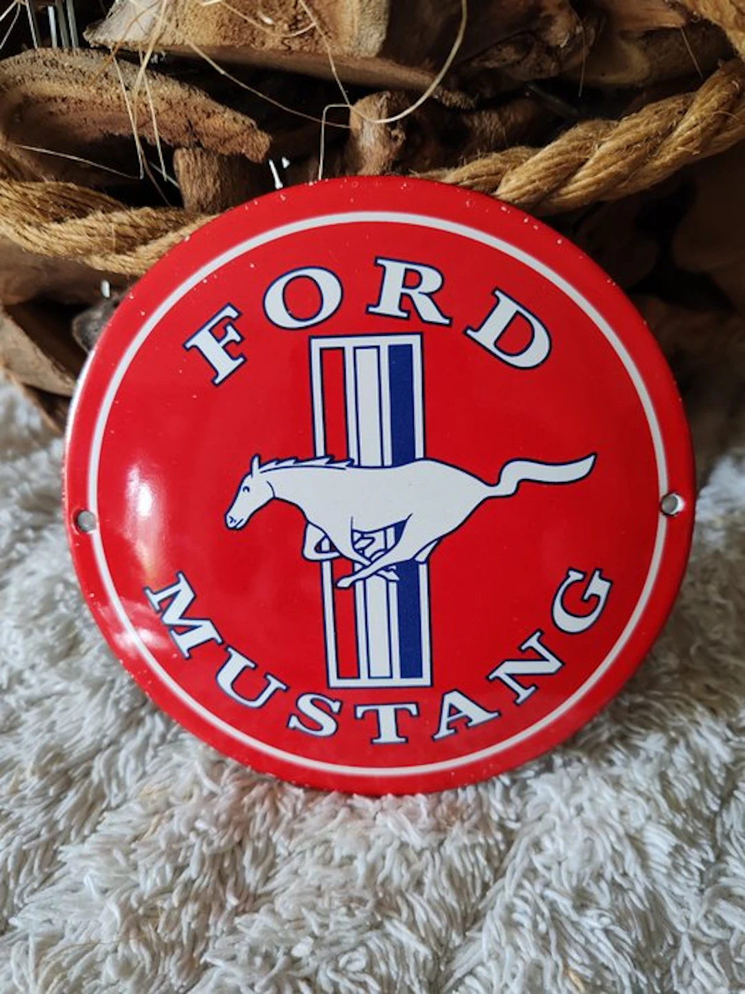 Ford - Ford Mustang - Enamel sign - Enamel, Metal
