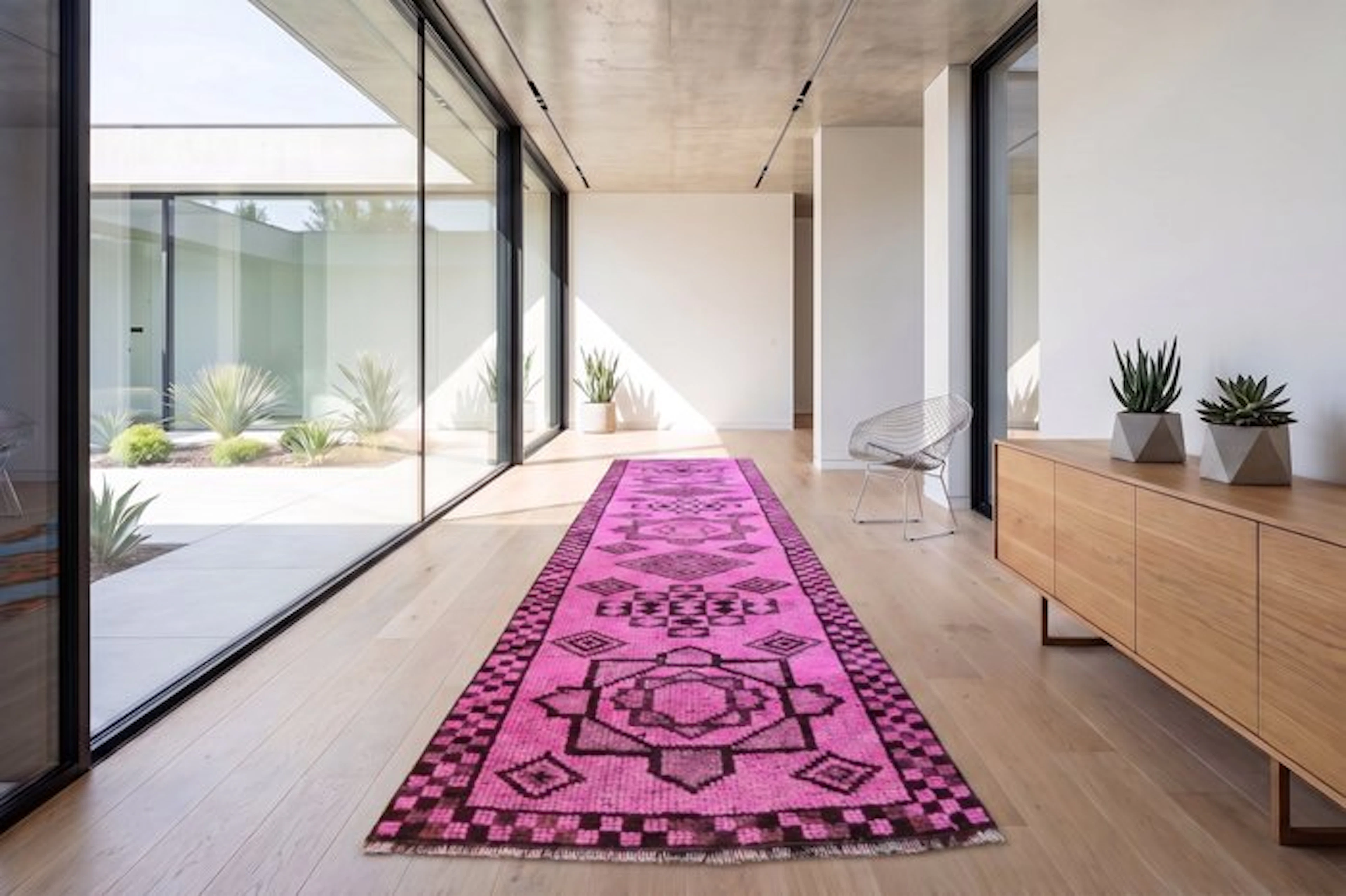 Long vintage Kurdi - Runner - 330 cm - 82 cm - with certificate