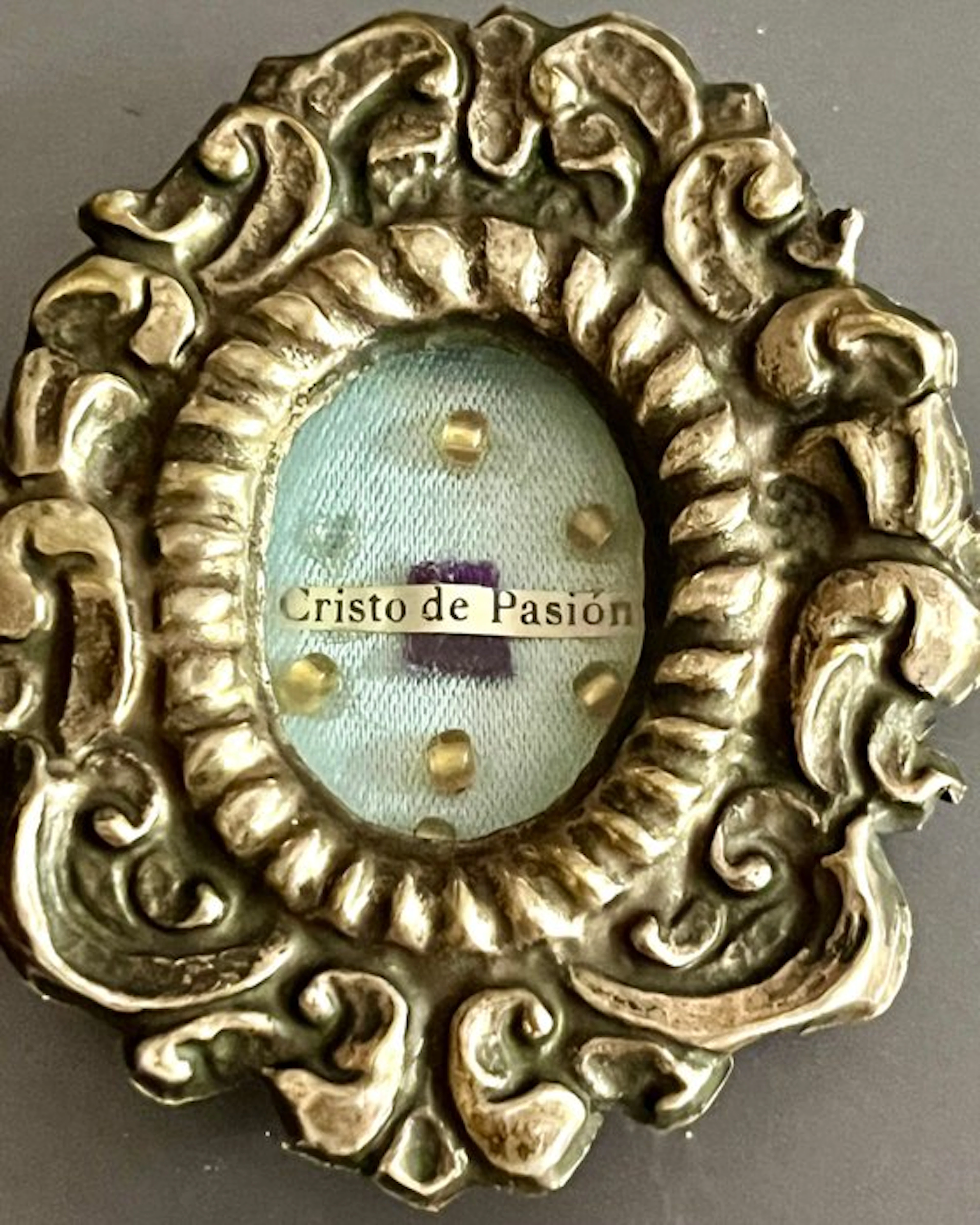 Reliquary - Metal, Silverplated - 1940-1950 - Relic of Christ's Passion
