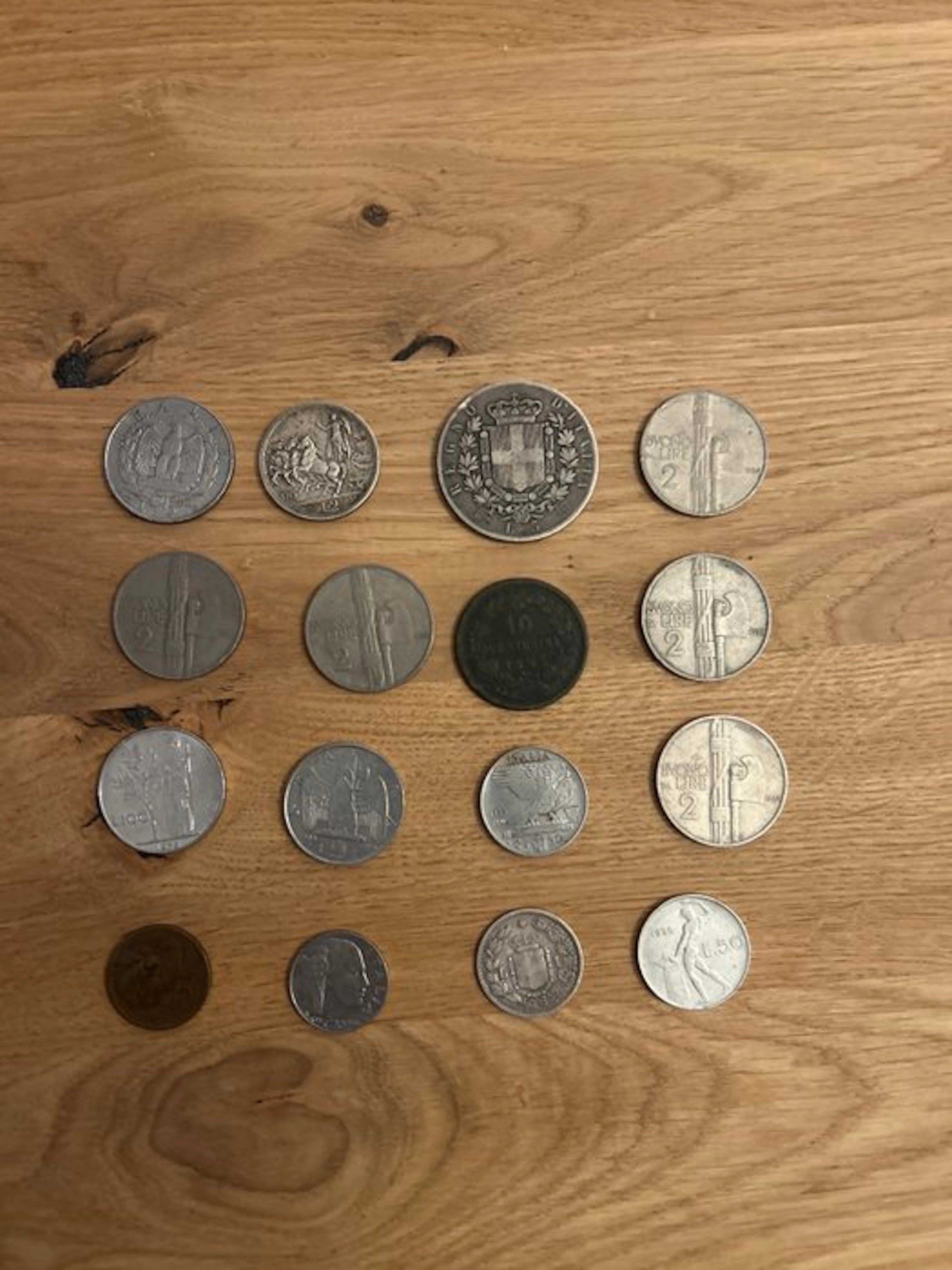 Italy, Kingdom Lotto 16 monete con Argenti 1863/1975 (No reserve price)