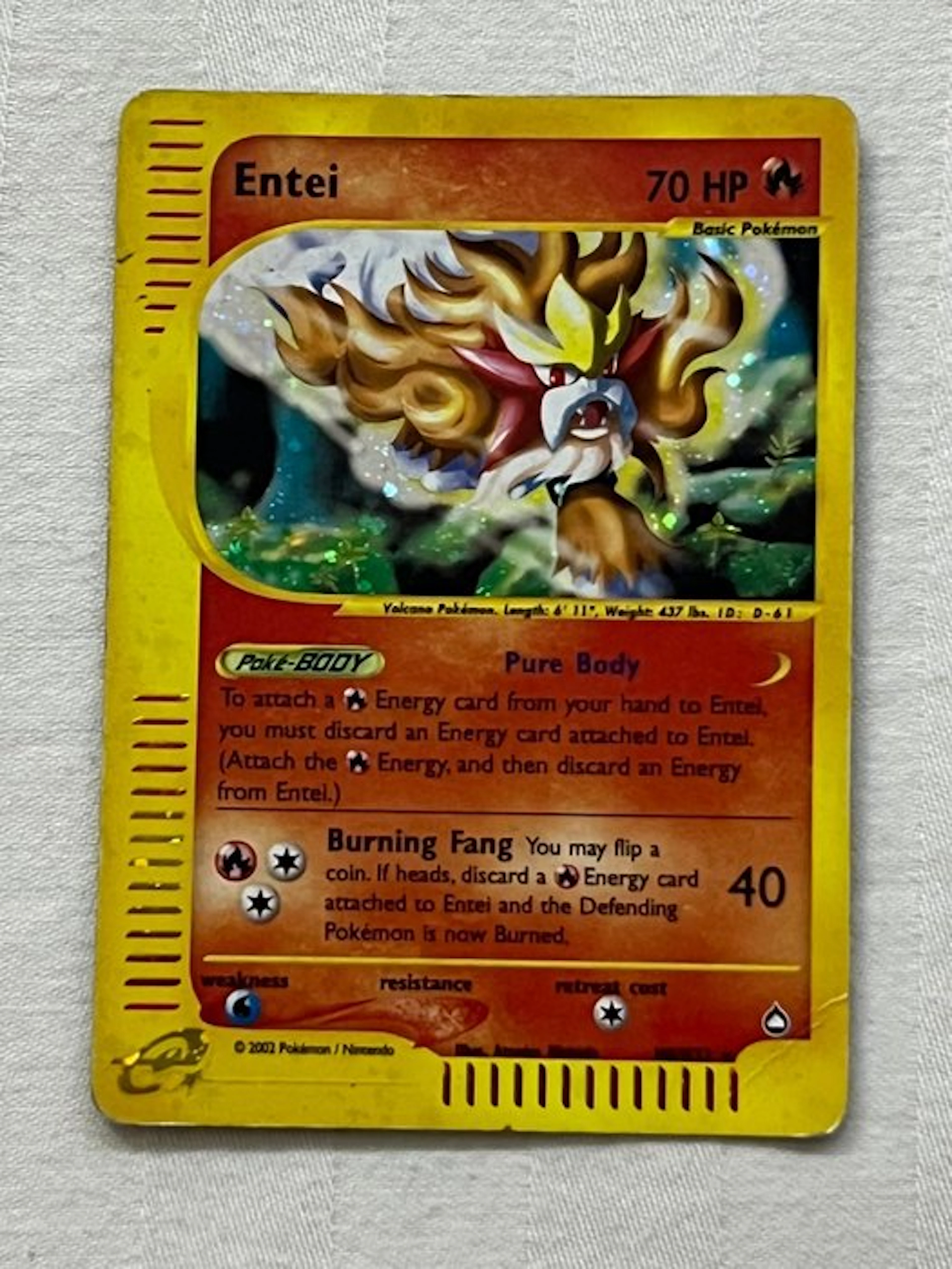 Pokémon - 1 Card - Entei Foil - Various sets