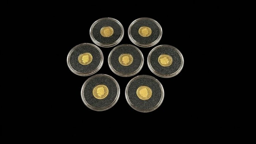 Solomon Islands. 5 Dollars 2011, Elizabeth II - Set of 7 Gold Coins