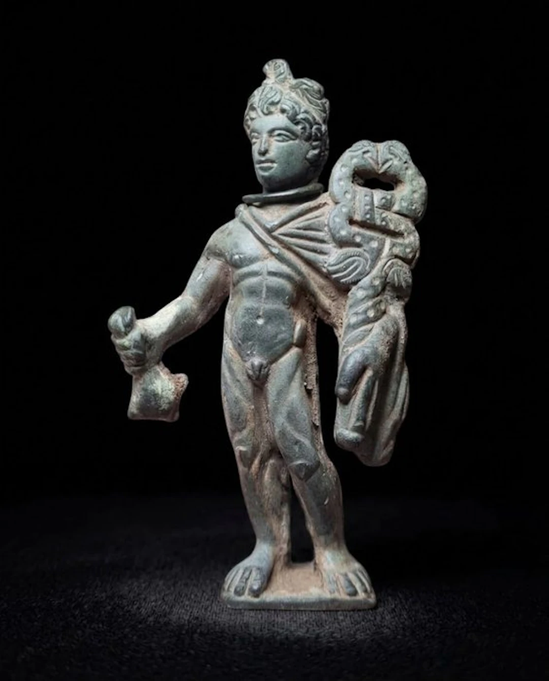 Ancient Roman Bronze Stunning Statue of Mercury